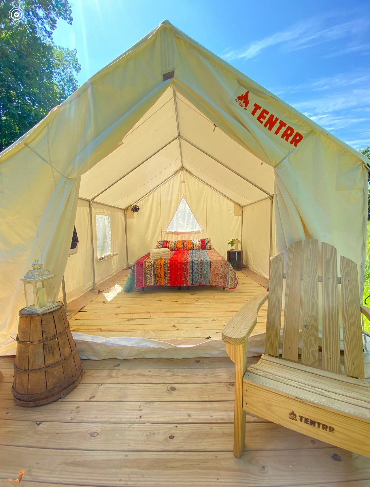 Camper submitted image from Chestnut Hill Farm Glamping Tents - 2