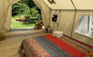 Norma H.'s photo of glamping accommodations at Chestnut Hill Farm Glamping Tents near Round Top, NY
