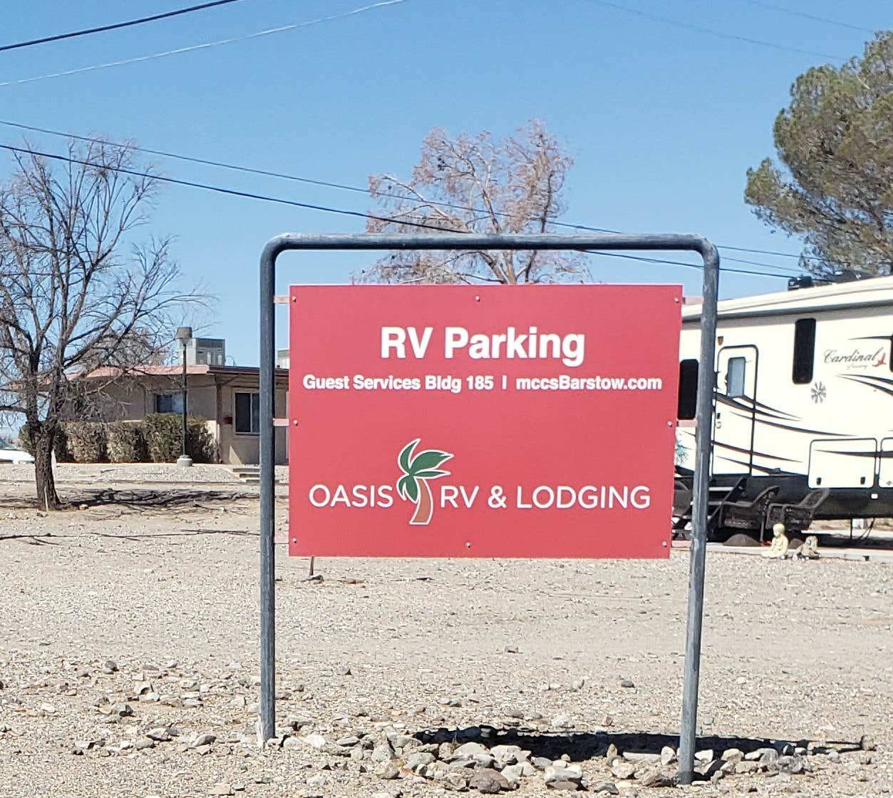 Craig & Linda  L.'s photo of rv camping at Military Park Barstow Marine Corps Logistics Base Oasis RV Park near Calico, CA