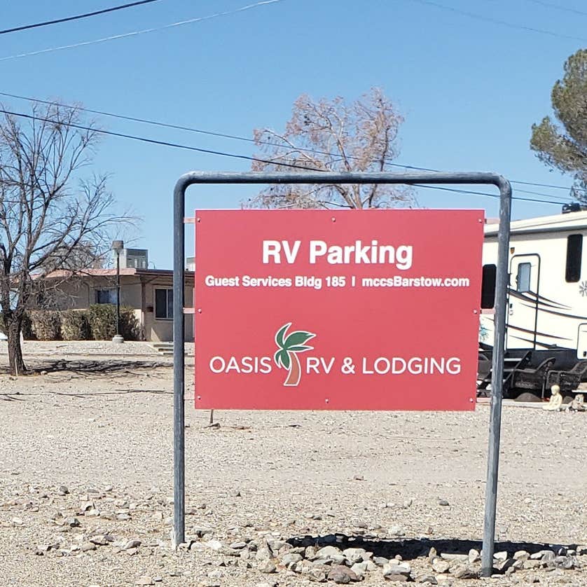 Military Park Barstow Marine Corps Logistics Base Oasis RV Park