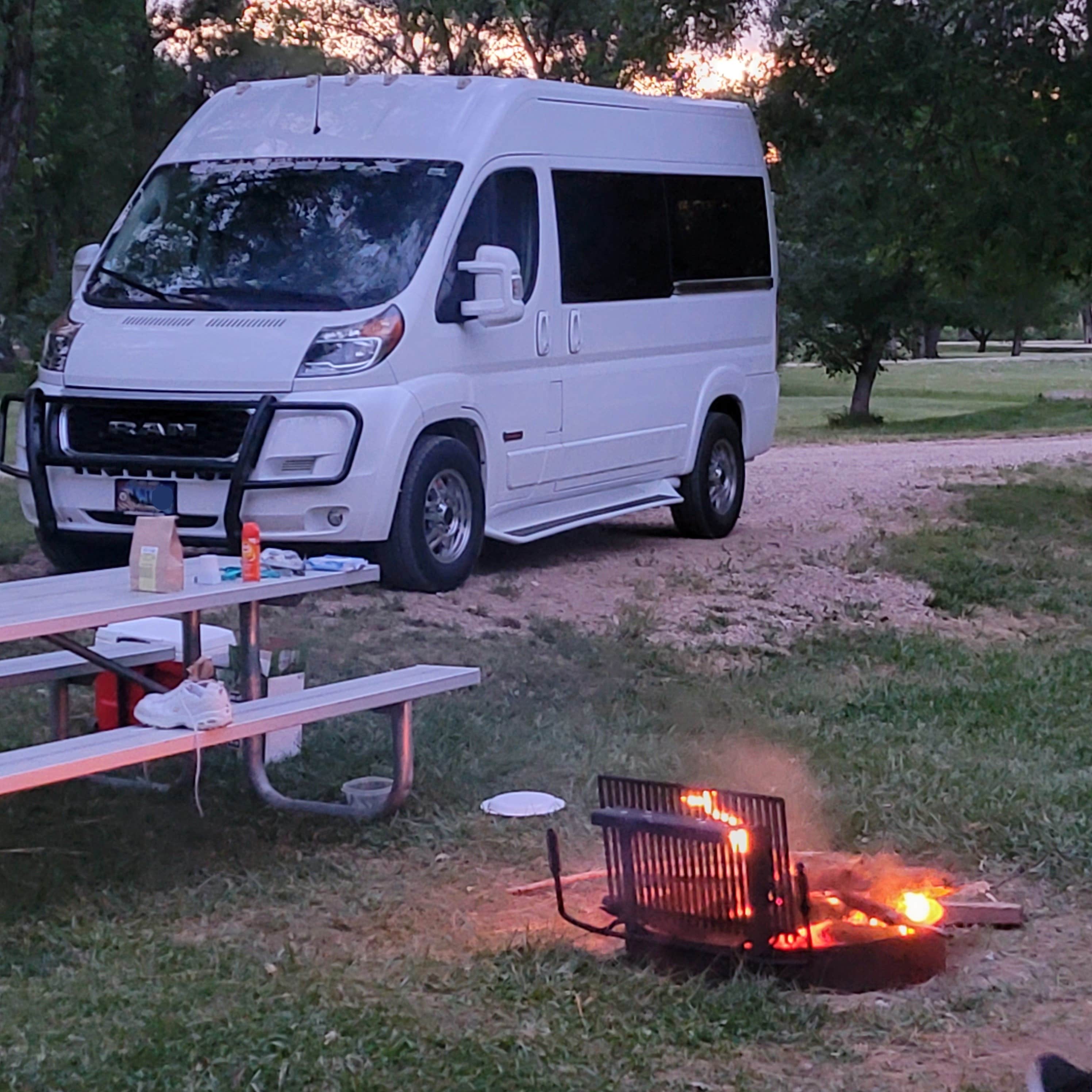 Jen W.'s photo of rv camping at Connor Battlefield State Historic Site near Garryowen, MT