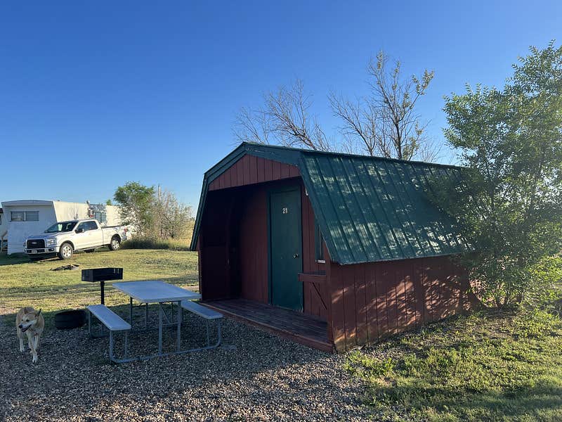 Duncan G.'s photo of camping with pets at Badlands Hotel & Campground near Badlands National Park
