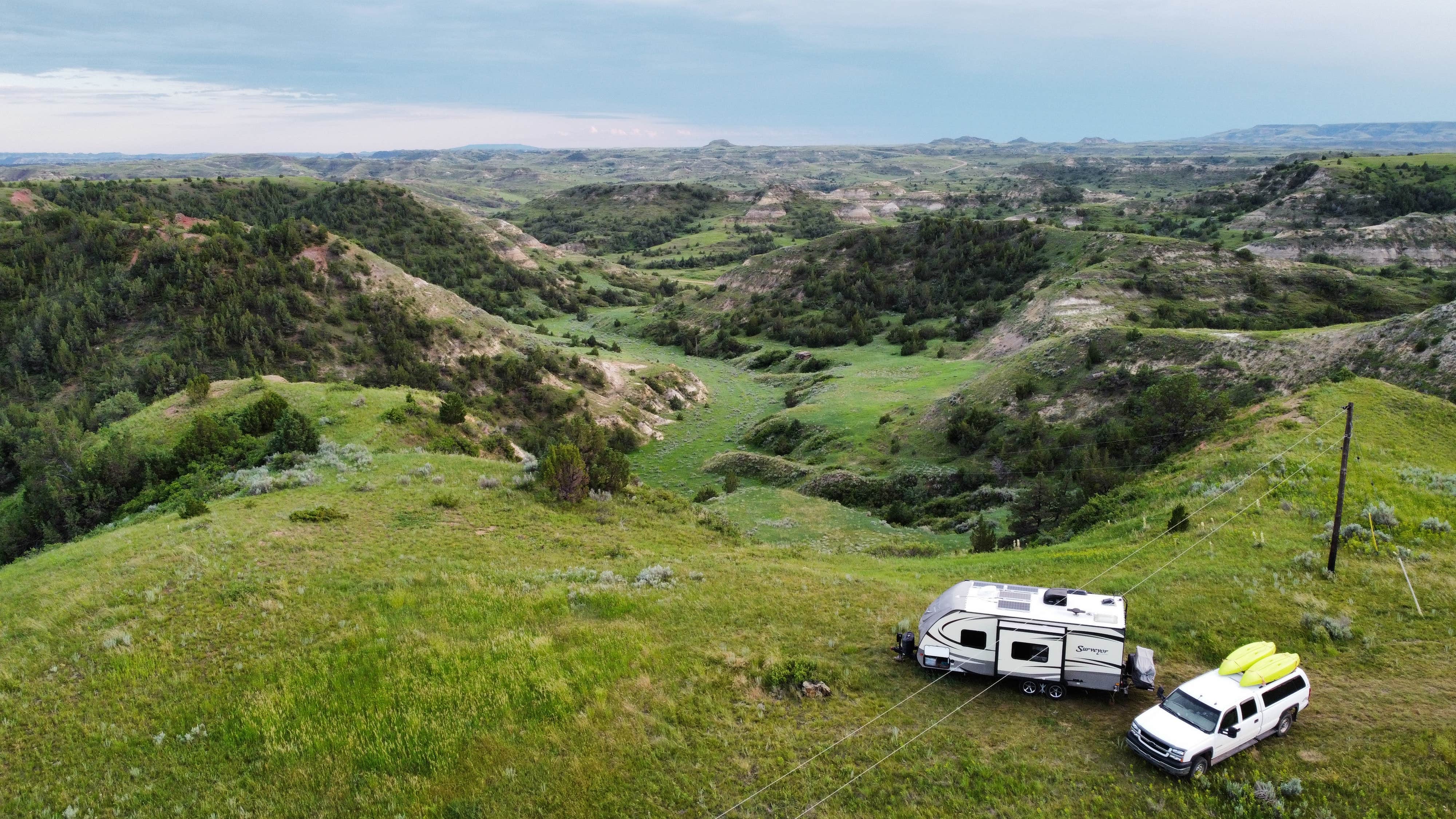 Eric G.'s photo of rv camping at Dispersed Site - Grassland Boondocking near Grassy Butte, ND