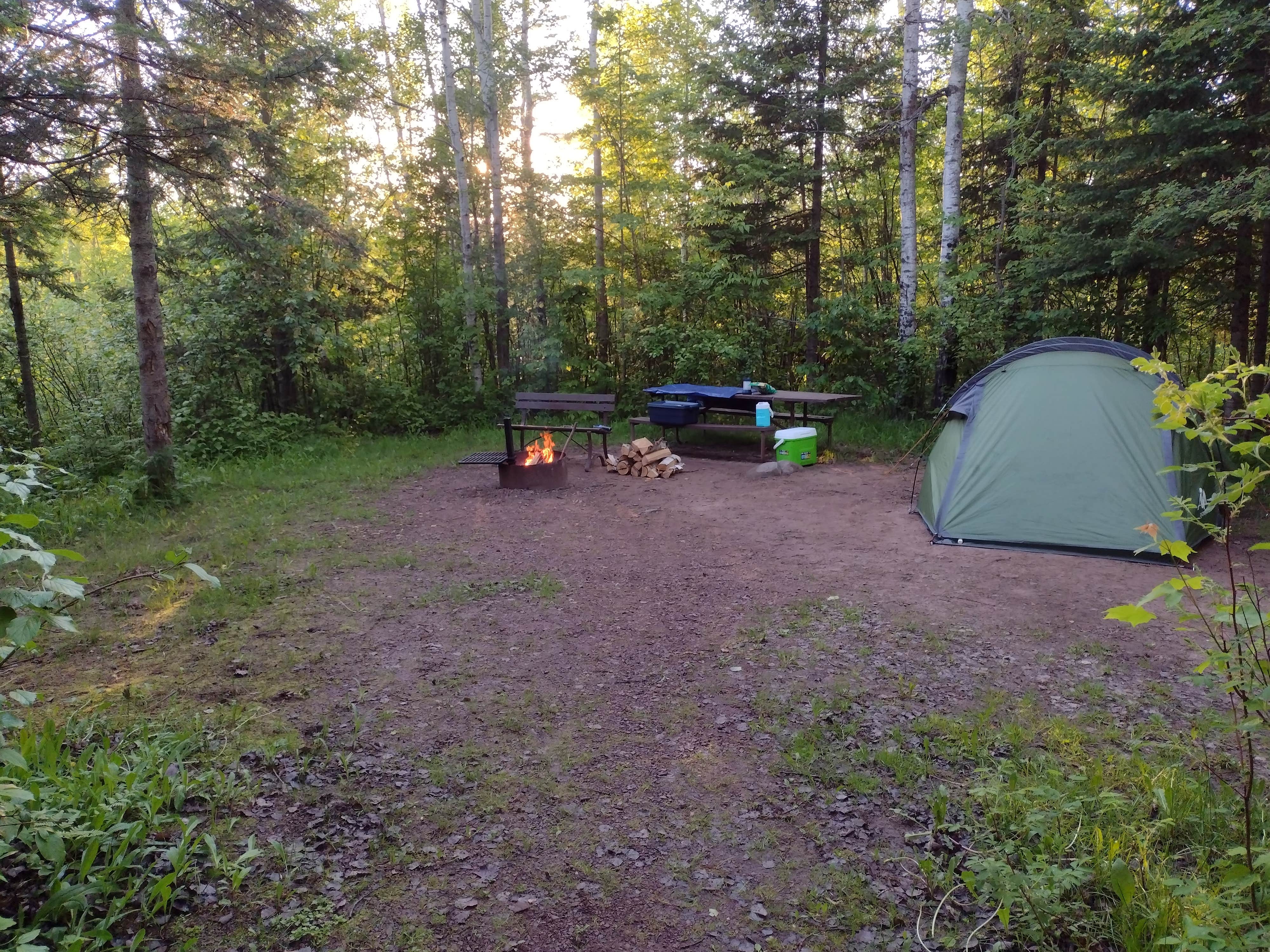 Kim H.'s photo at Amnicon Falls State Park Campground near Gordon, WI