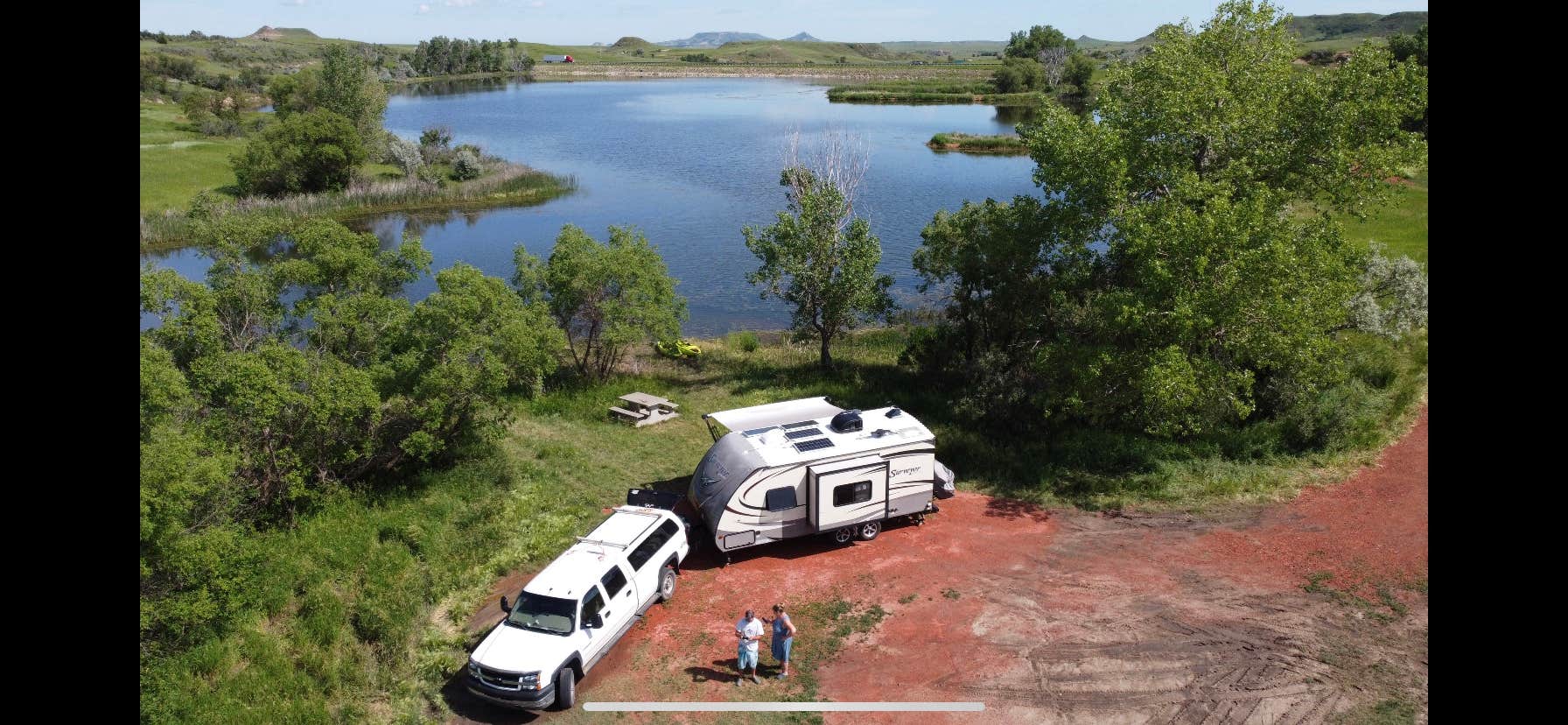 Camper-submitted photo at Camel's Hump Lake near Sentinel Butte, ND