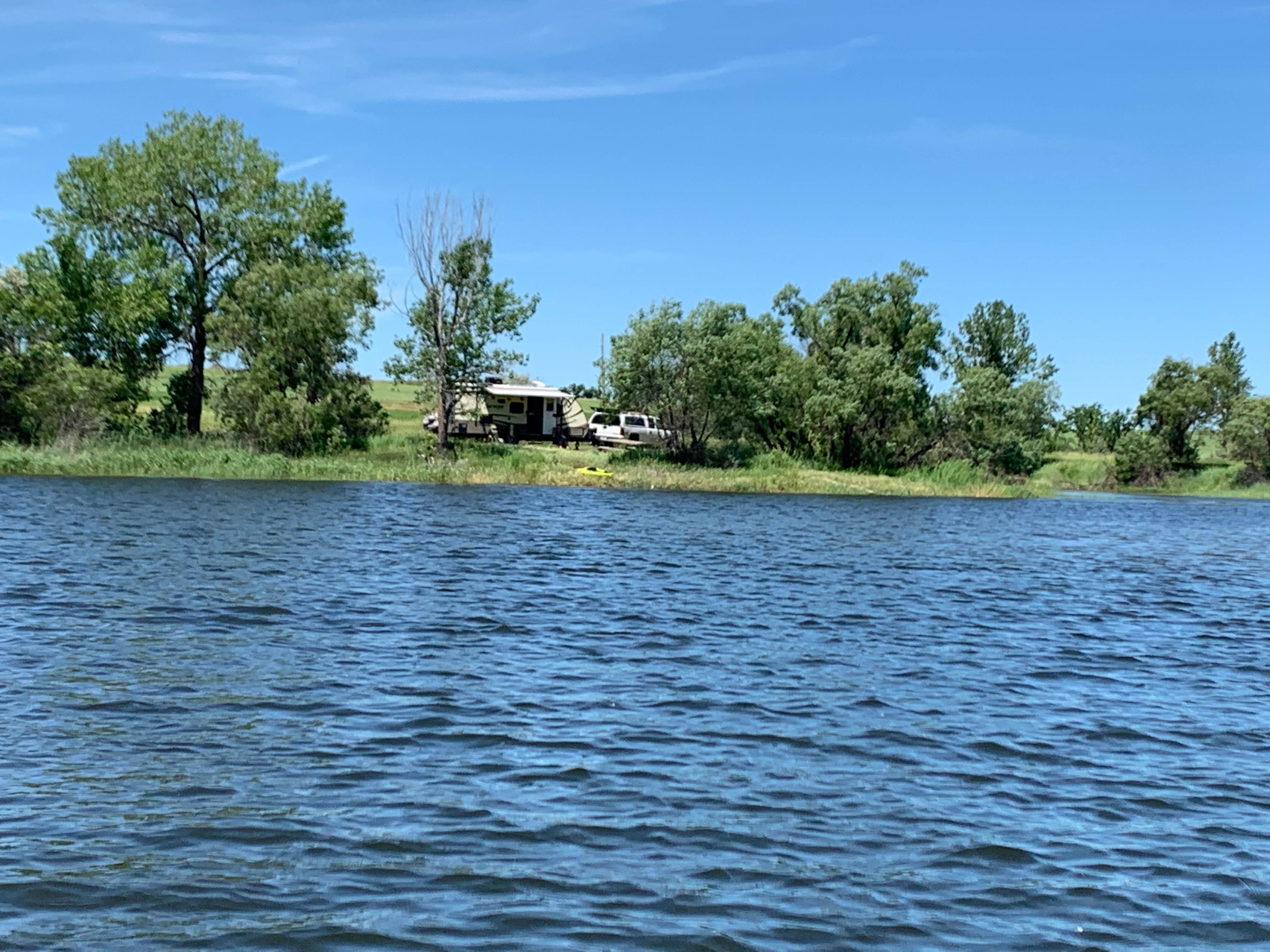 Camper-submitted photo at Camel's Hump Lake near Sentinel Butte, ND