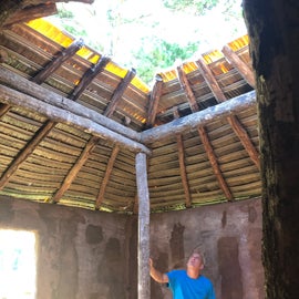 inside of replica hut
