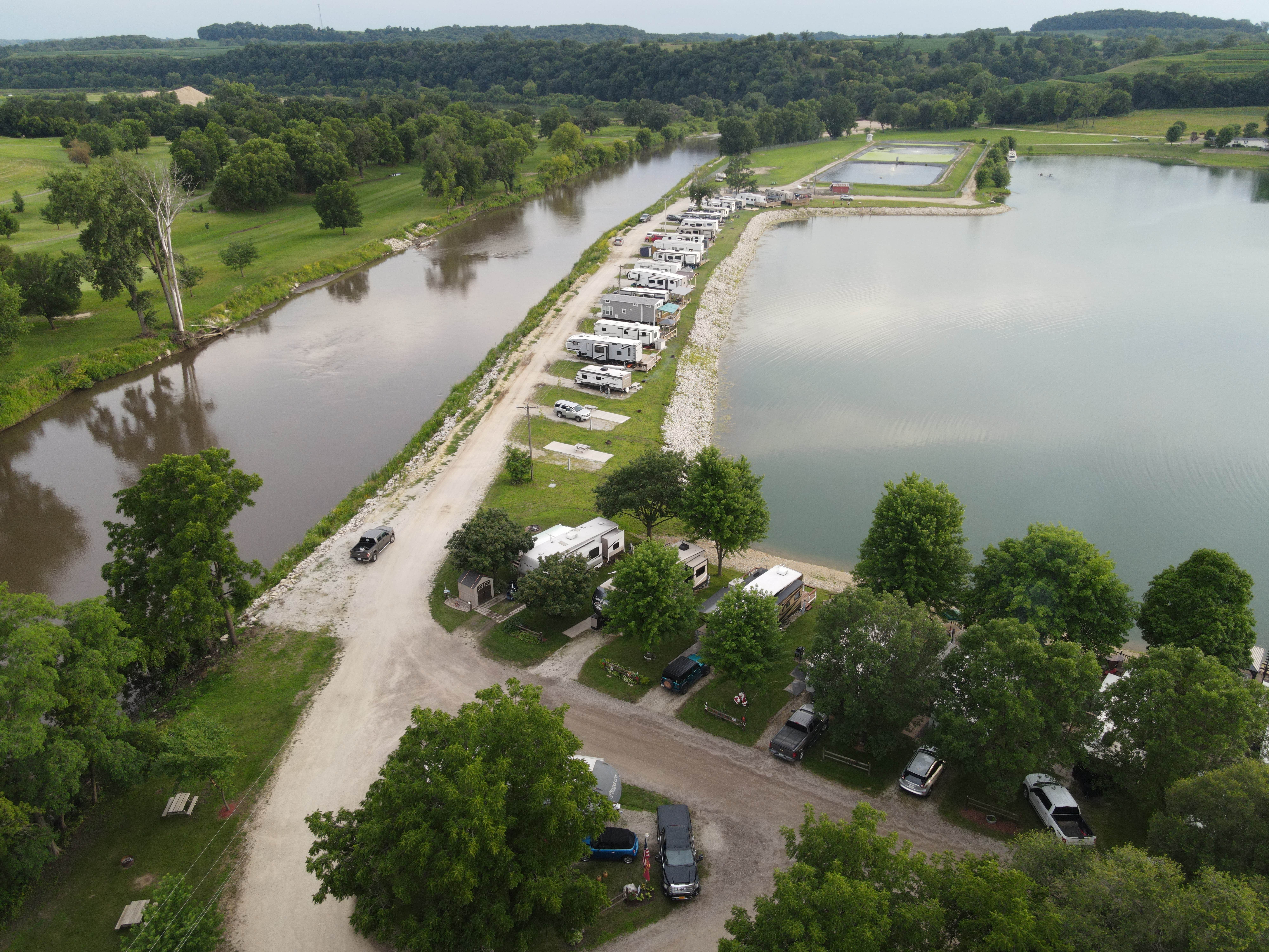 Camper-submitted photo at Skip-A-Way Resort near Dundee, IA