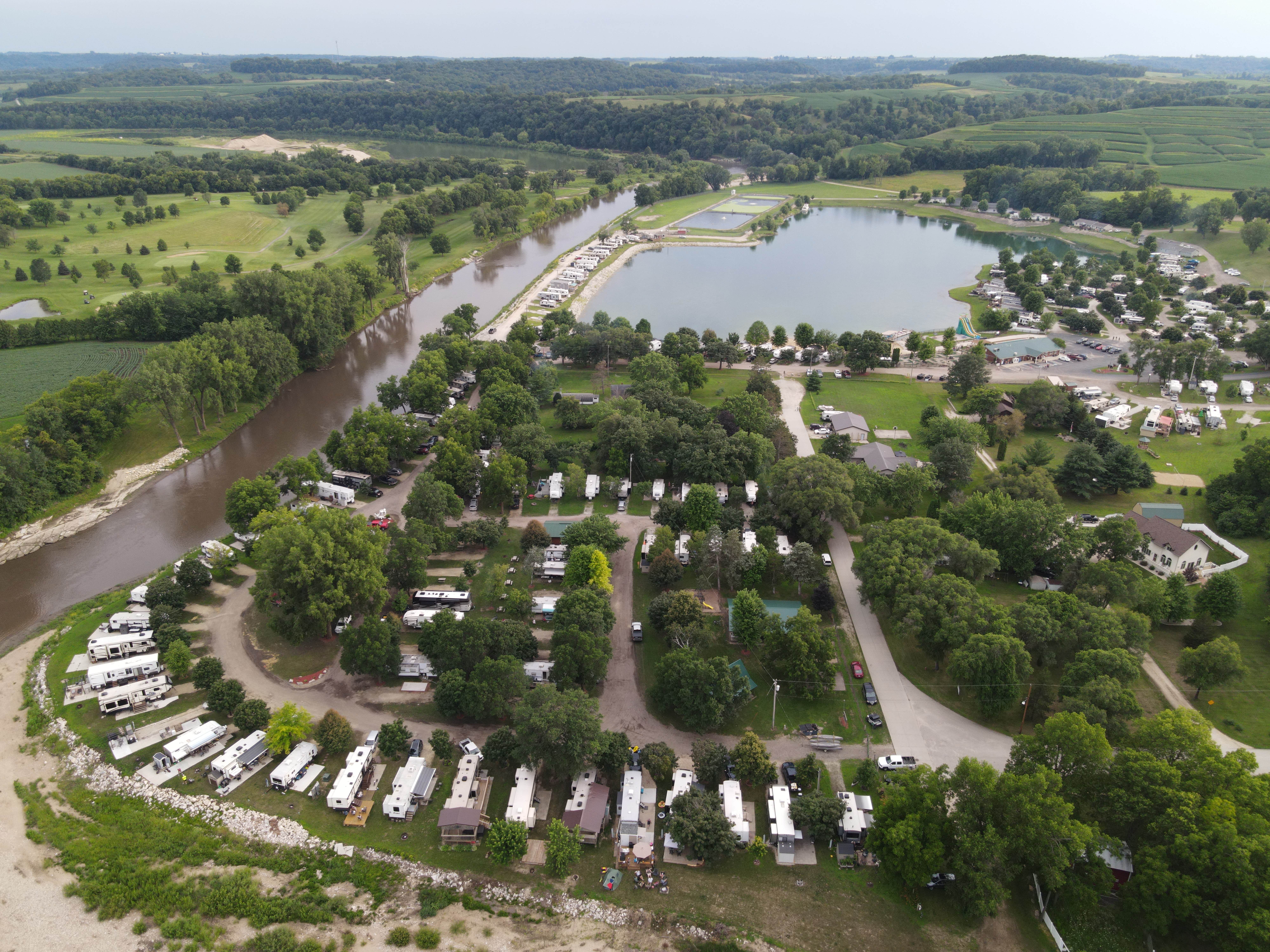 Camper-submitted photo at Skip-A-Way Resort near Dundee, IA