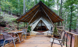 Camping near Fall Getaway for up to 15 people at the Private, Tri-mountain Retreat in Beautiful Ellijay, Georgia: The Glamp Shack, Suches, Georgia