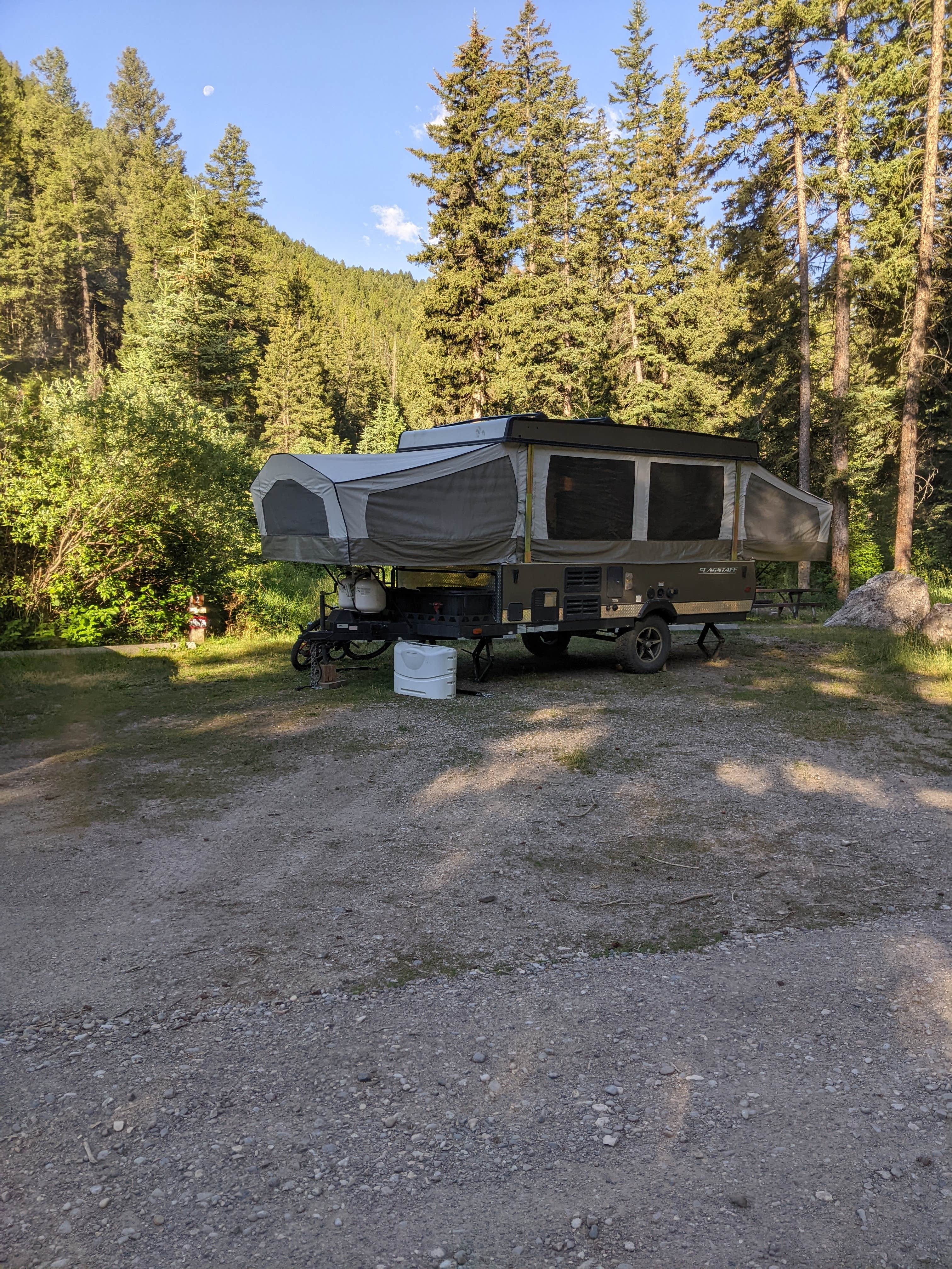 Donitza I.'s photo of rv camping at Spire Rock Campground near Norris, MT