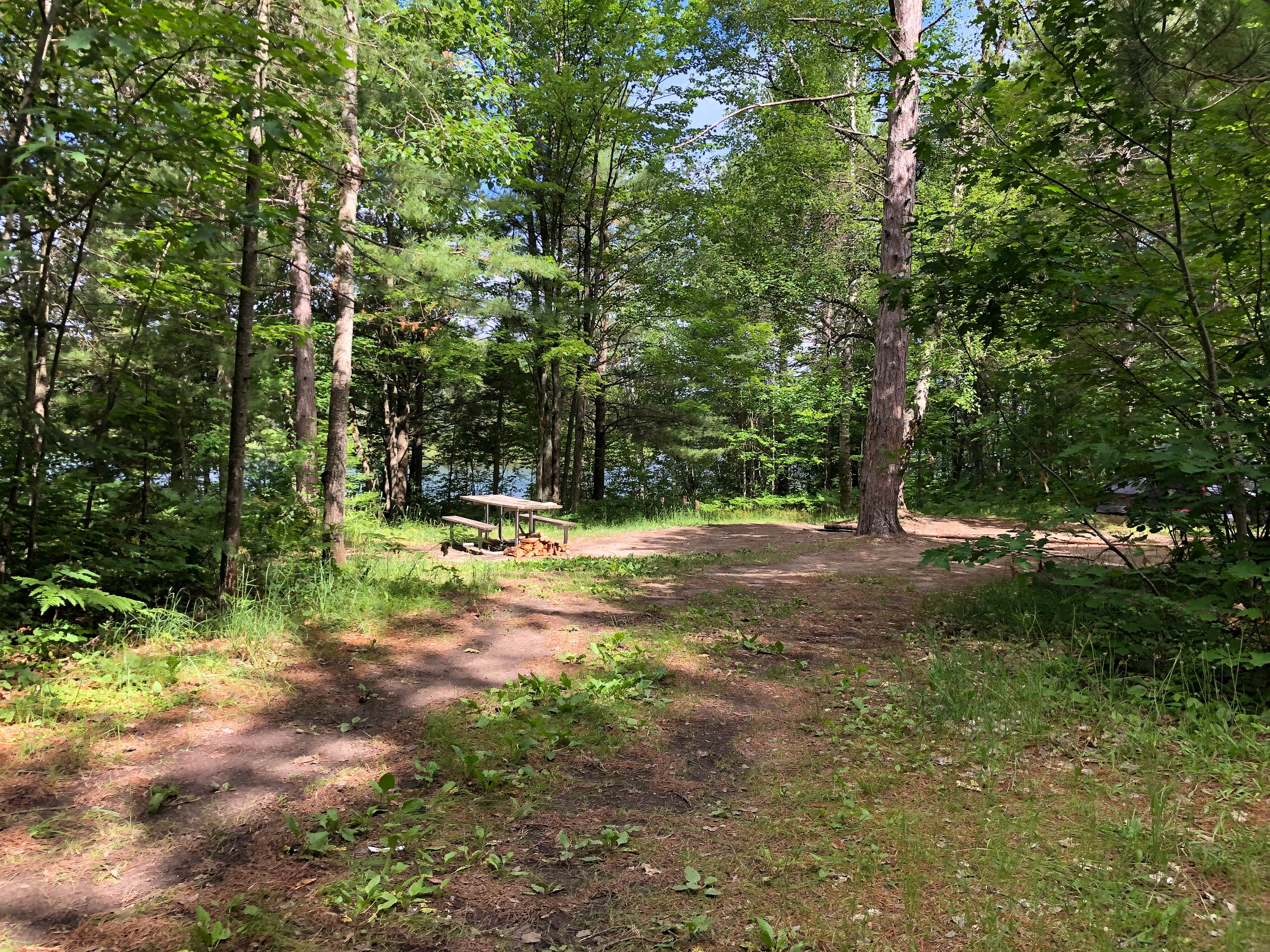 Camper-submitted photo at Hovey Lake Campsites near Trenary, MI