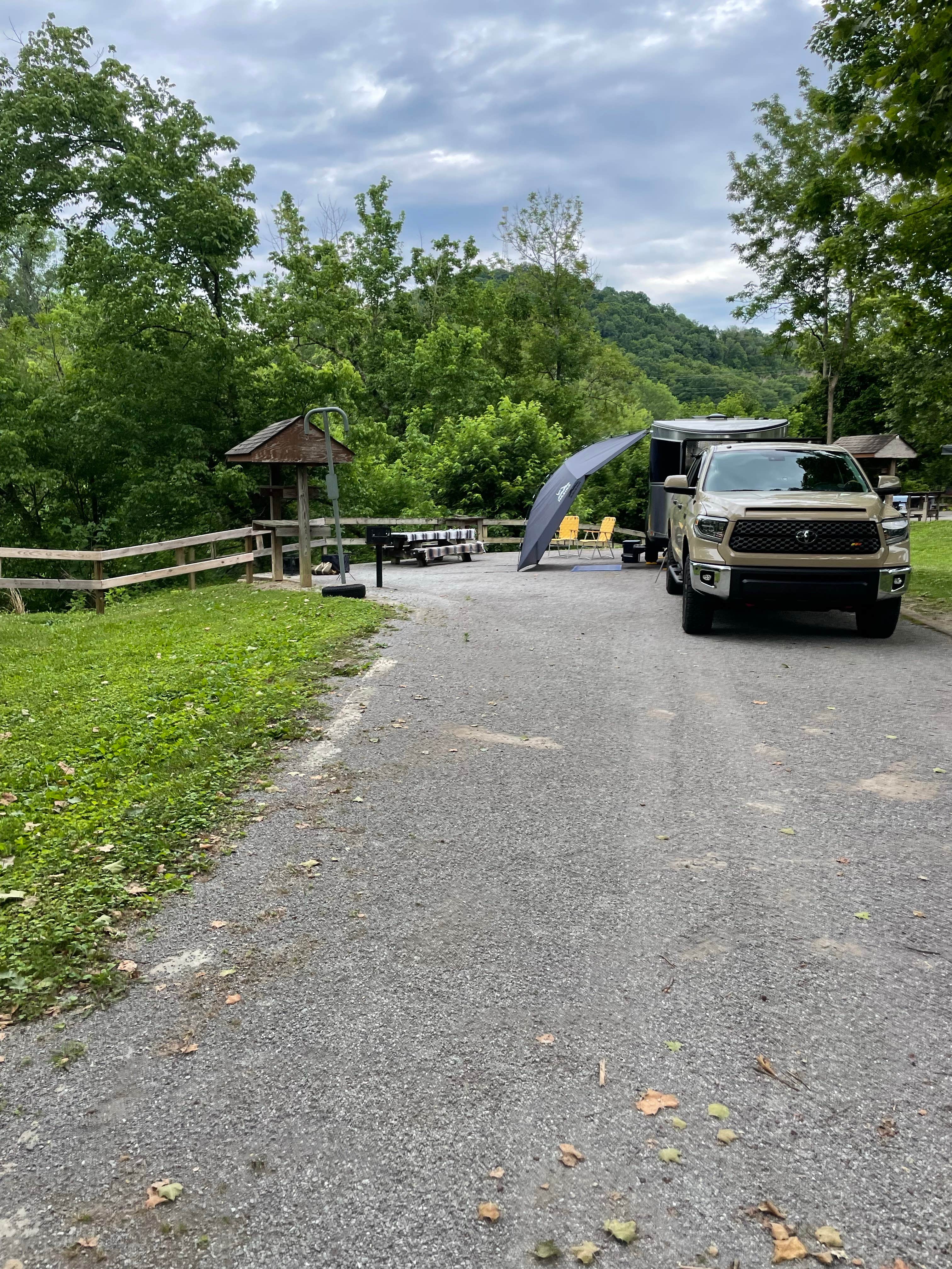 Shana D.'s photo of rv camping at Center Hill Lake Primitive Camping Areas — Center Hill Lake near Woodbury, TN