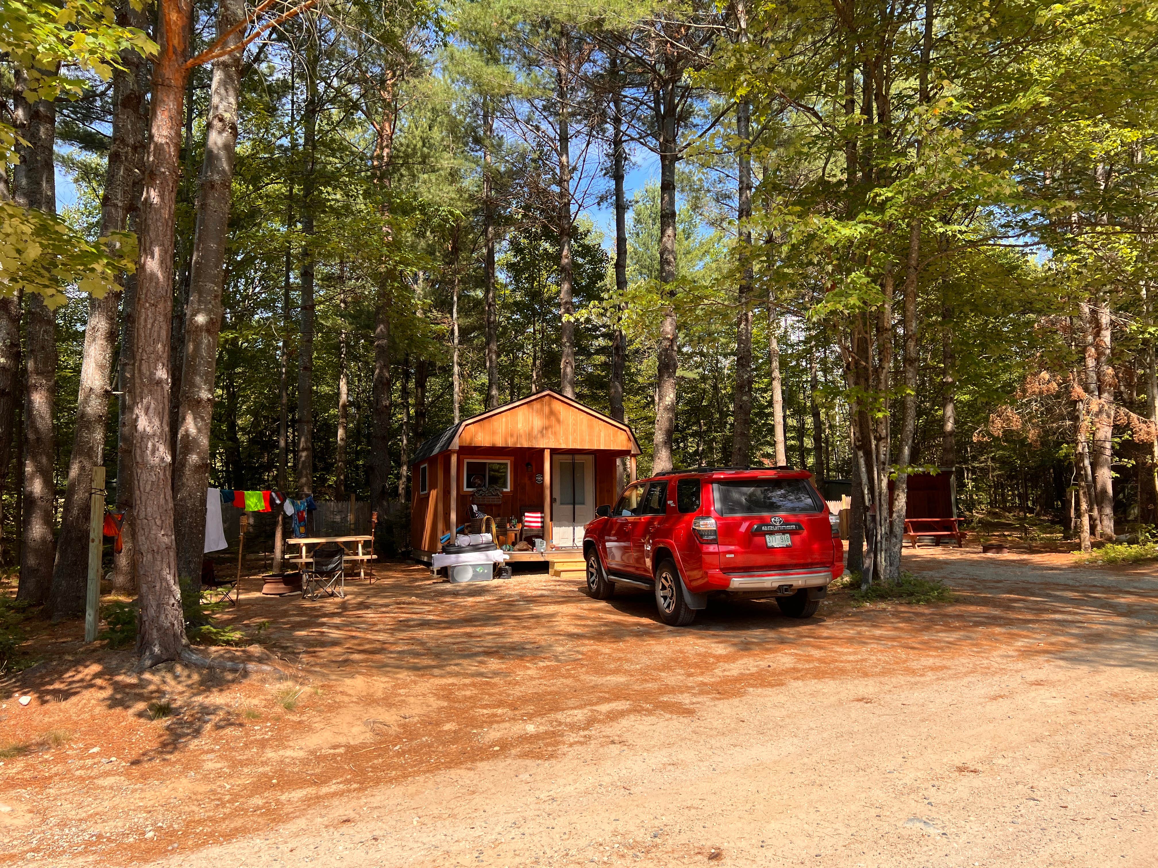 Tracey  S.'s photo of a cabin at Ammonoosuc Campground near Berlin, NH