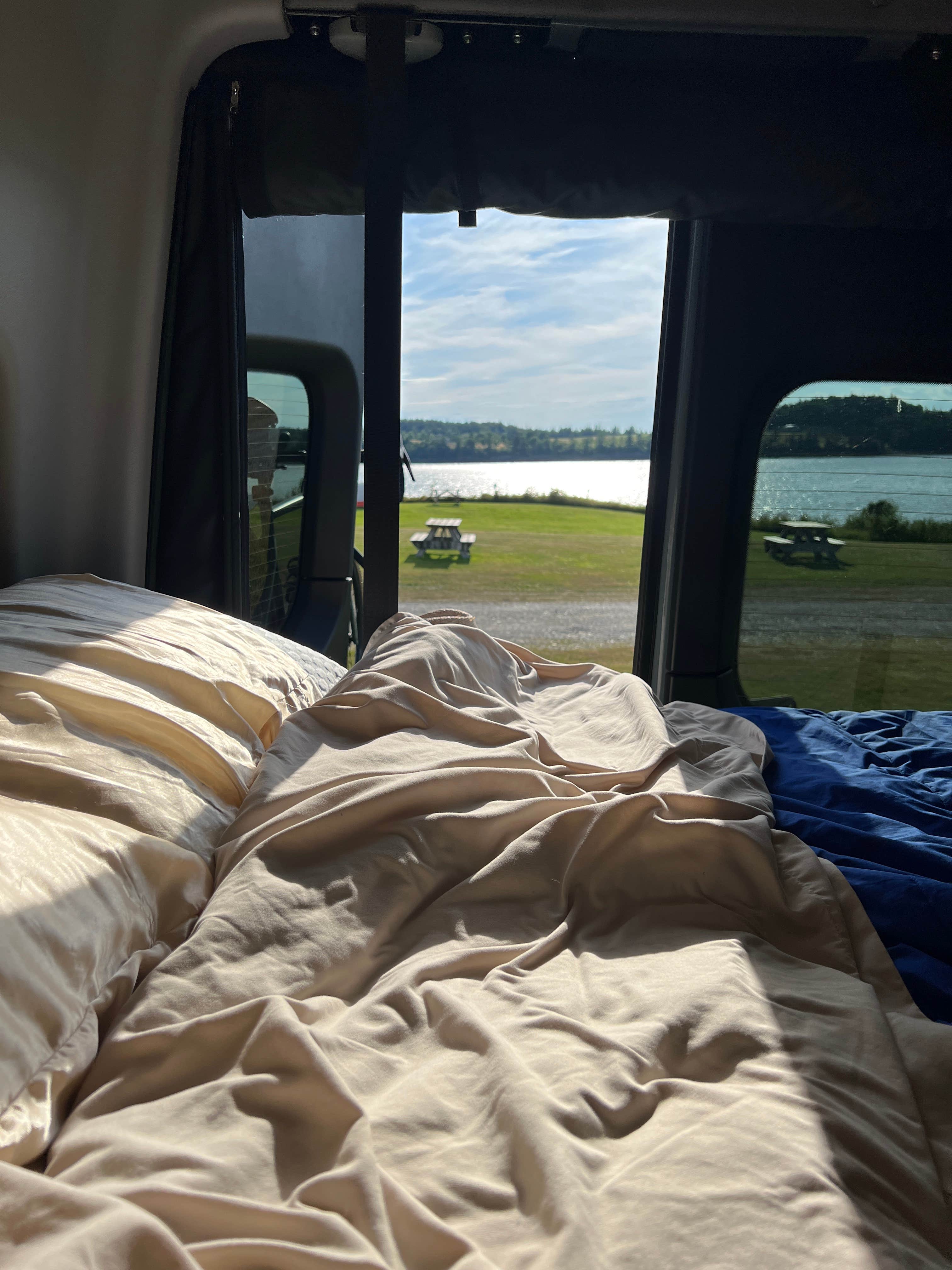 Genevieve S.'s photo of glamping accommodations at Sunset Point RV Park near Machias, ME