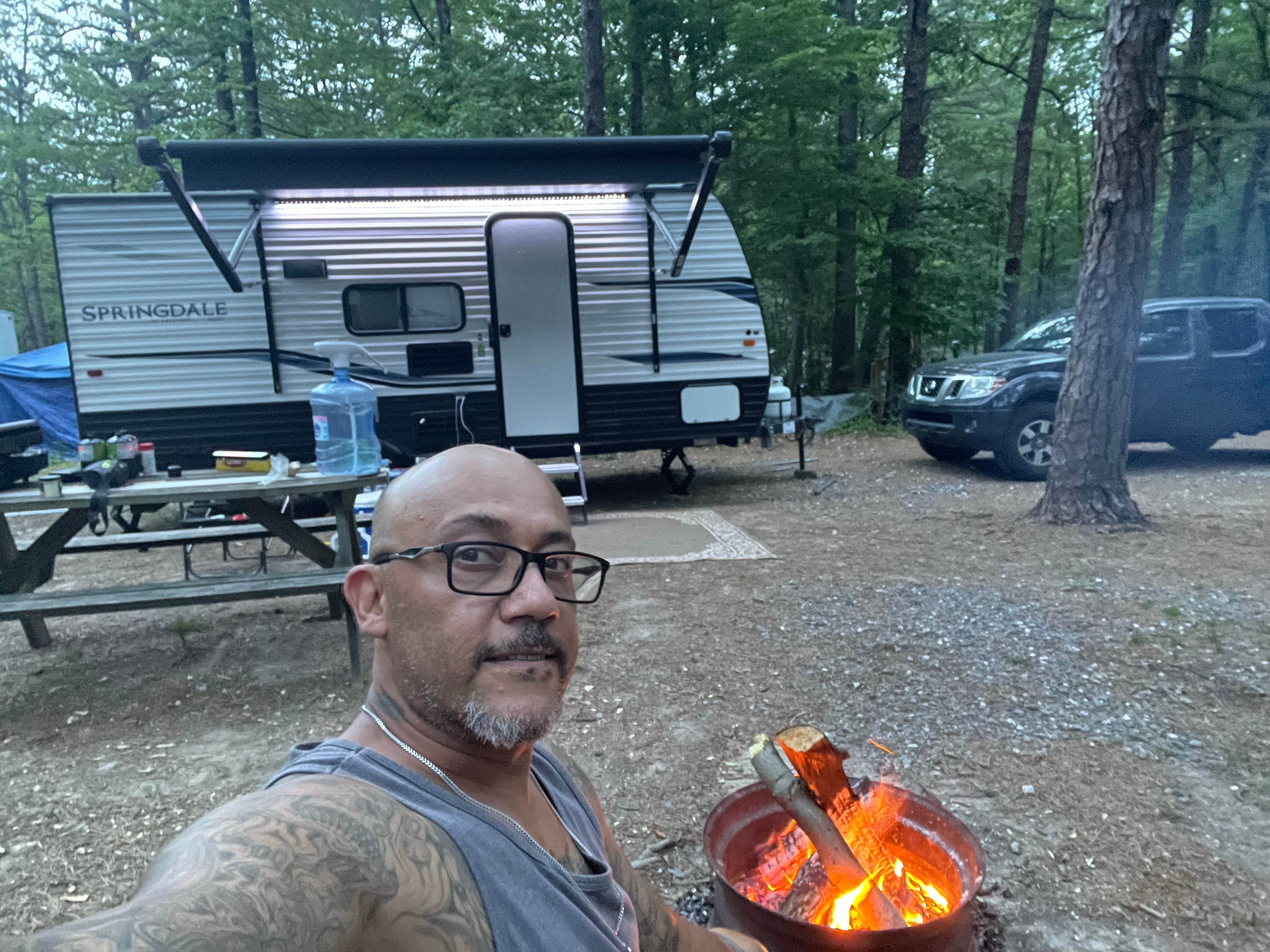 Camper-submitted photo at Evergreen Lake Campground near Northampton, PA