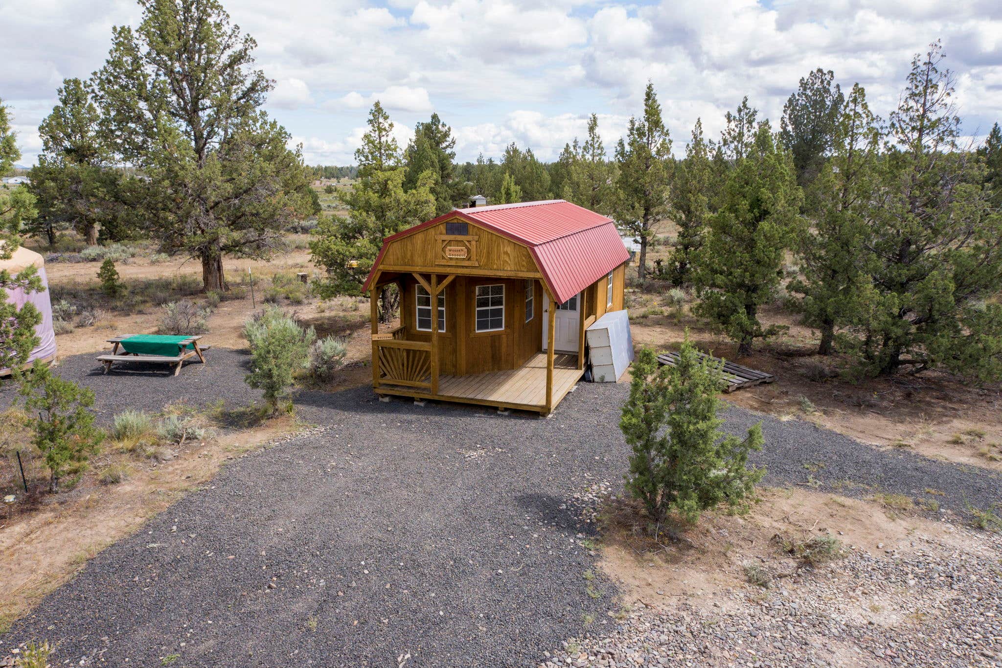 Jacob N.'s photo of a cabin at Desert Rose Family Private Campground near Terrebonne, OR