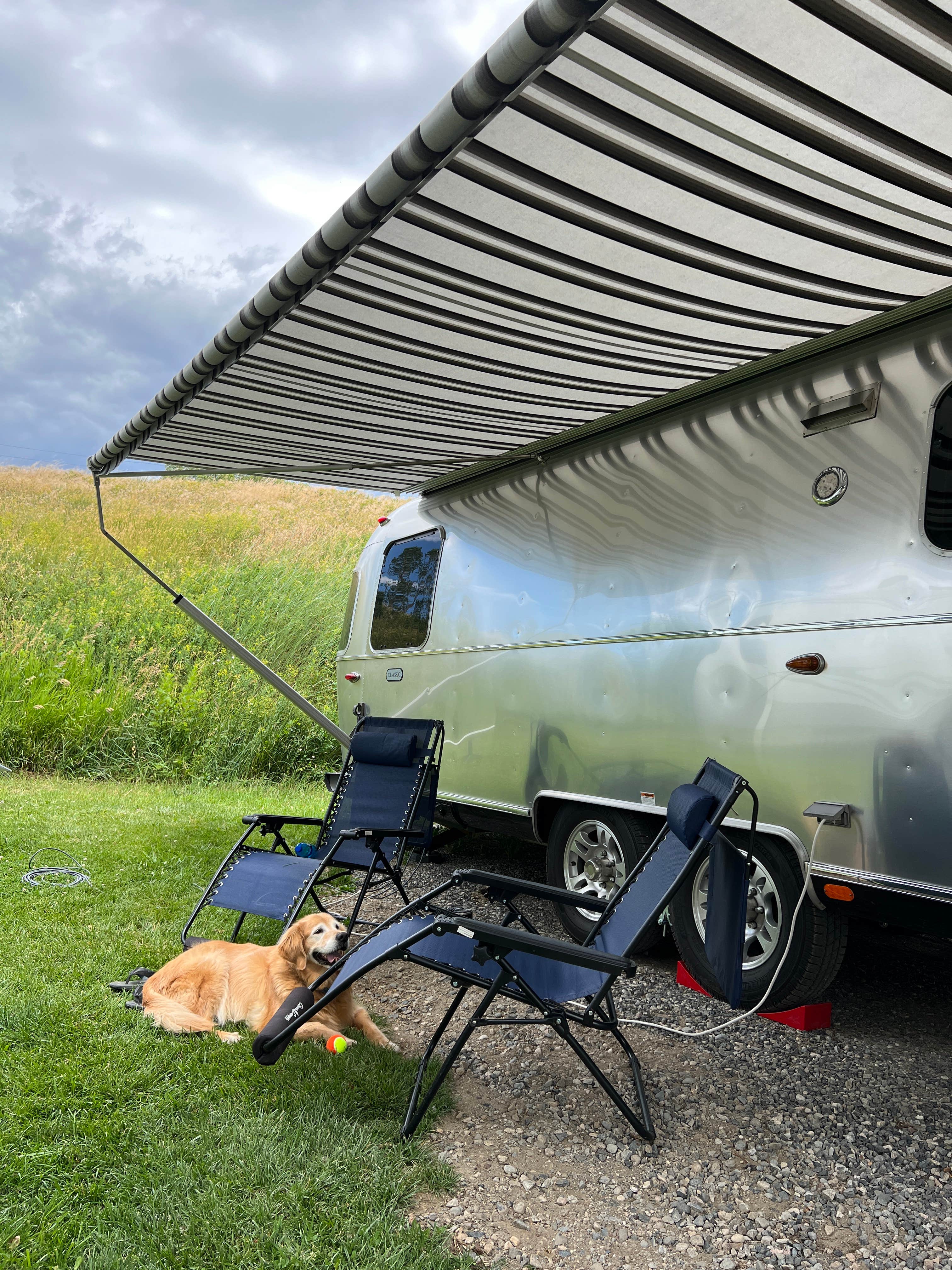 Susan & Kevin W.'s photo of camping with pets at Spring Creek Campground & Trout Ranch near Greycliff, MT