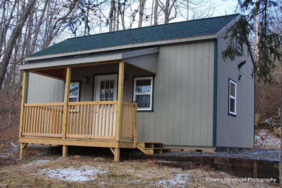 Beth T.'s photo of a cabin at Greene Hills Family Campground & RV Park near Saxton, PA