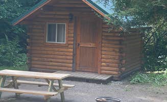 Cyndie D.'s photo of a cabin at Caspar Beach RV Park & Campground near Covelo, CA