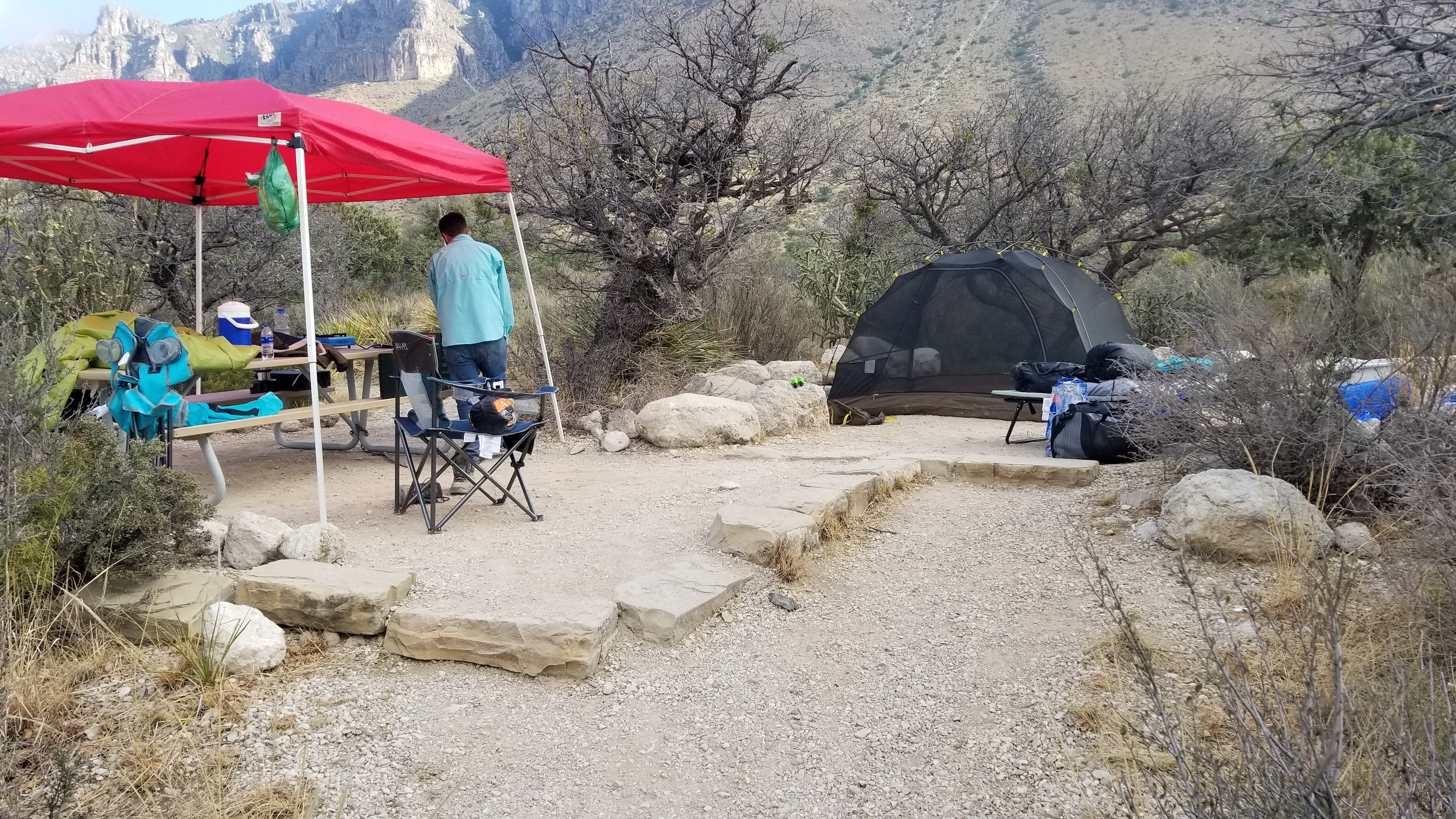 enough space for two small tents