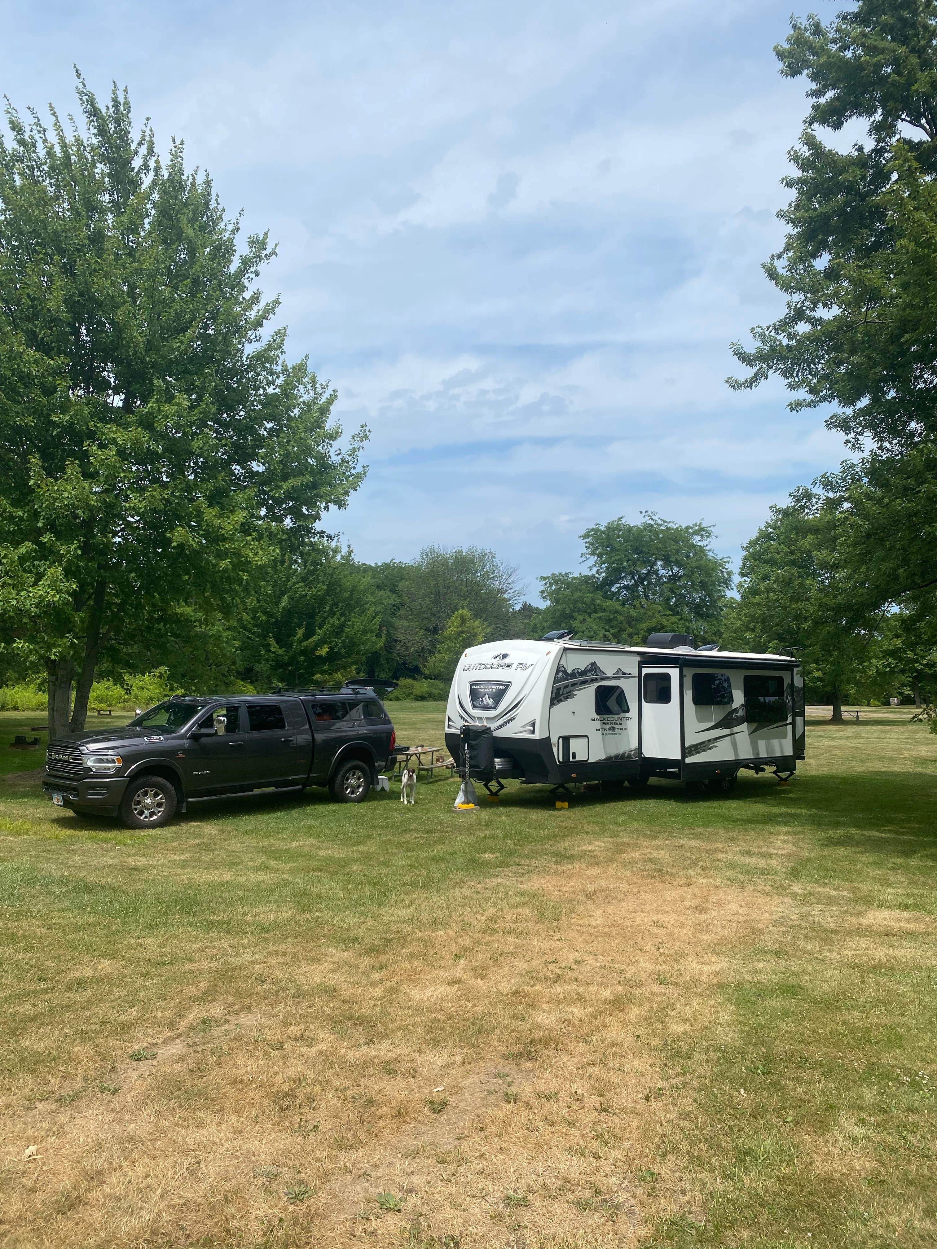 mary F.'s photo of rv camping at Warren Dunes State Park Campground near Michigan City, IN