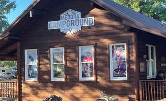 adelia's photo of a cabin at Medora Campground near Theodore Roosevelt National Park
