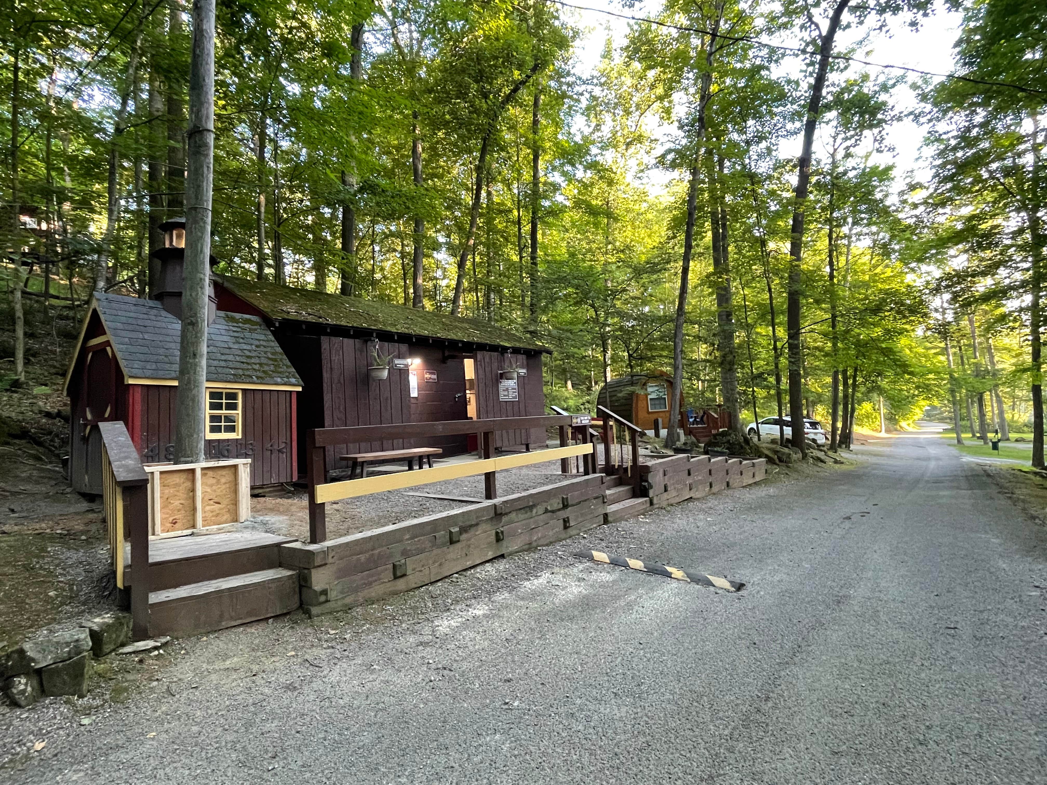 Camila J.'s photo of a cabin at Great Divide Campground near Delaware Water Gap National Recreation Area