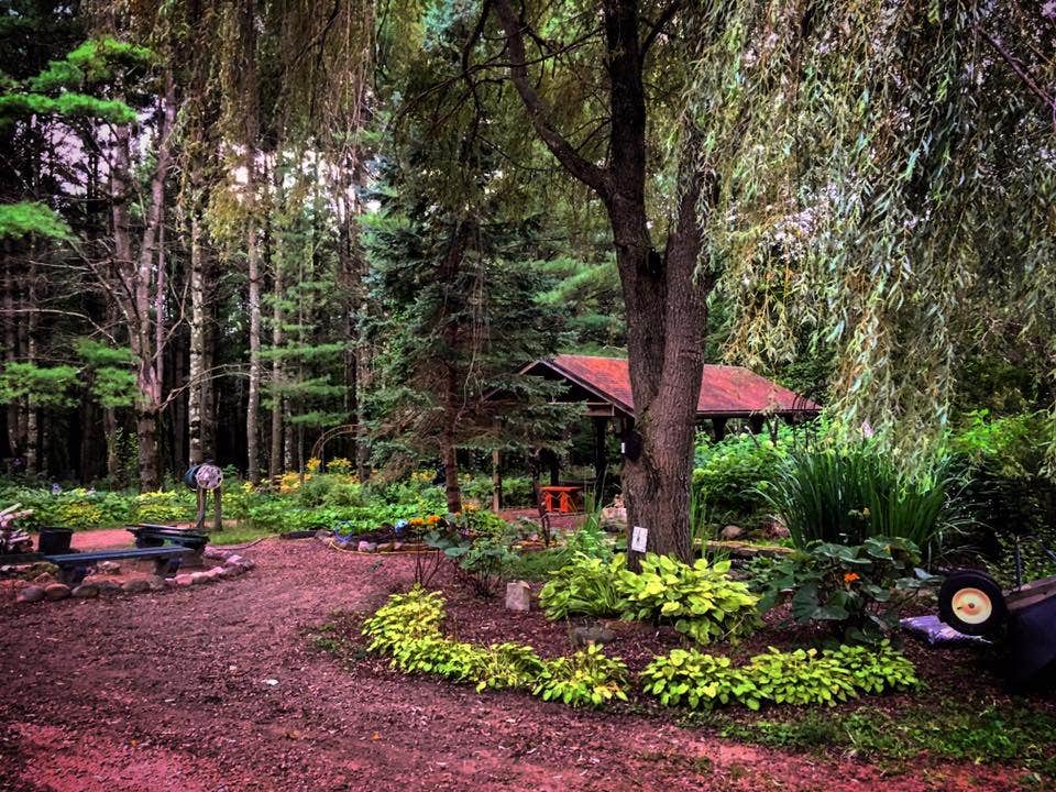 Dianne B.'s photo of tent camping at Stargazen Retreat Center near Humbird, WI