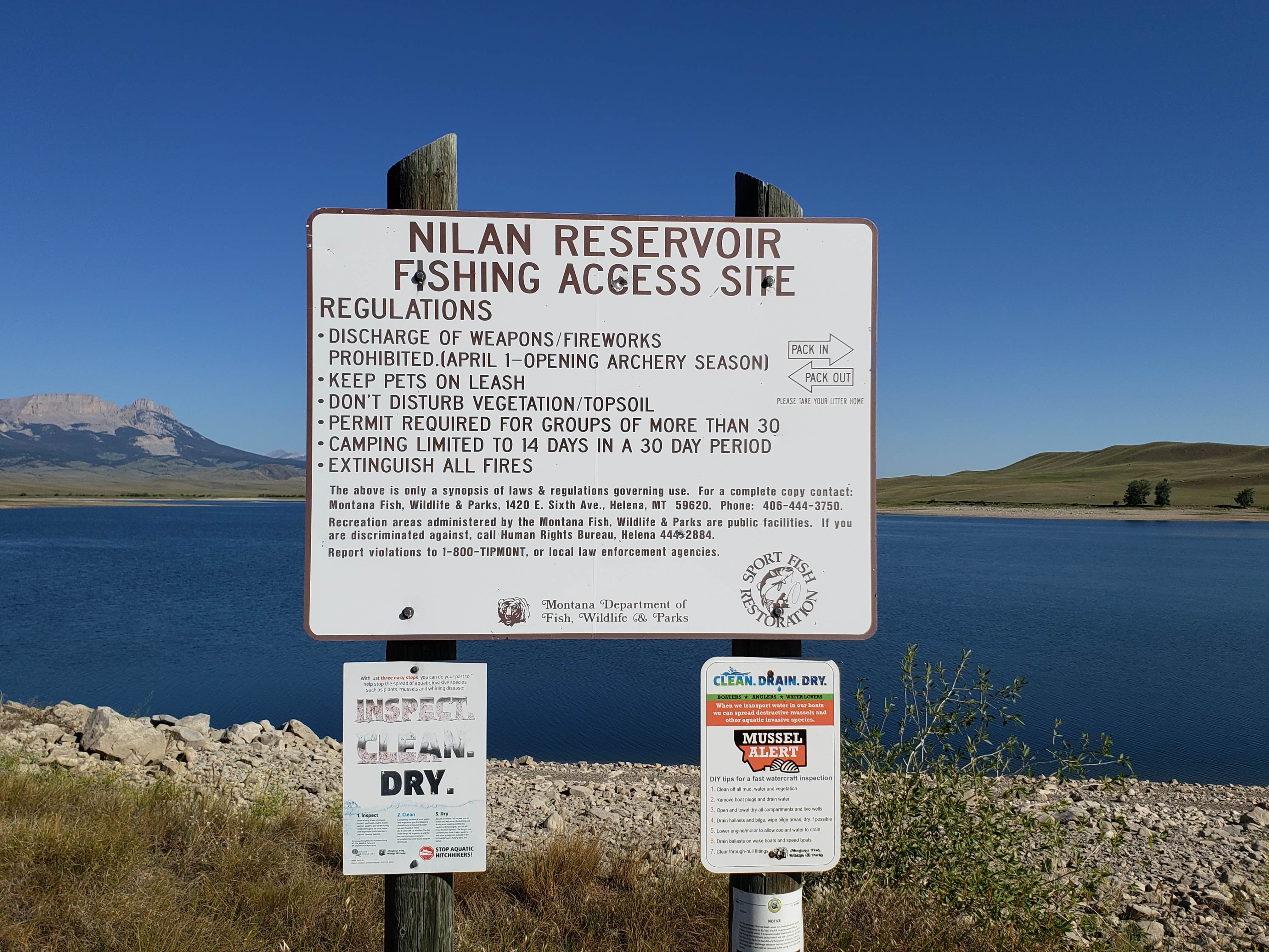 Camper-submitted photo at Nilan Reservoir near Choteau, MT