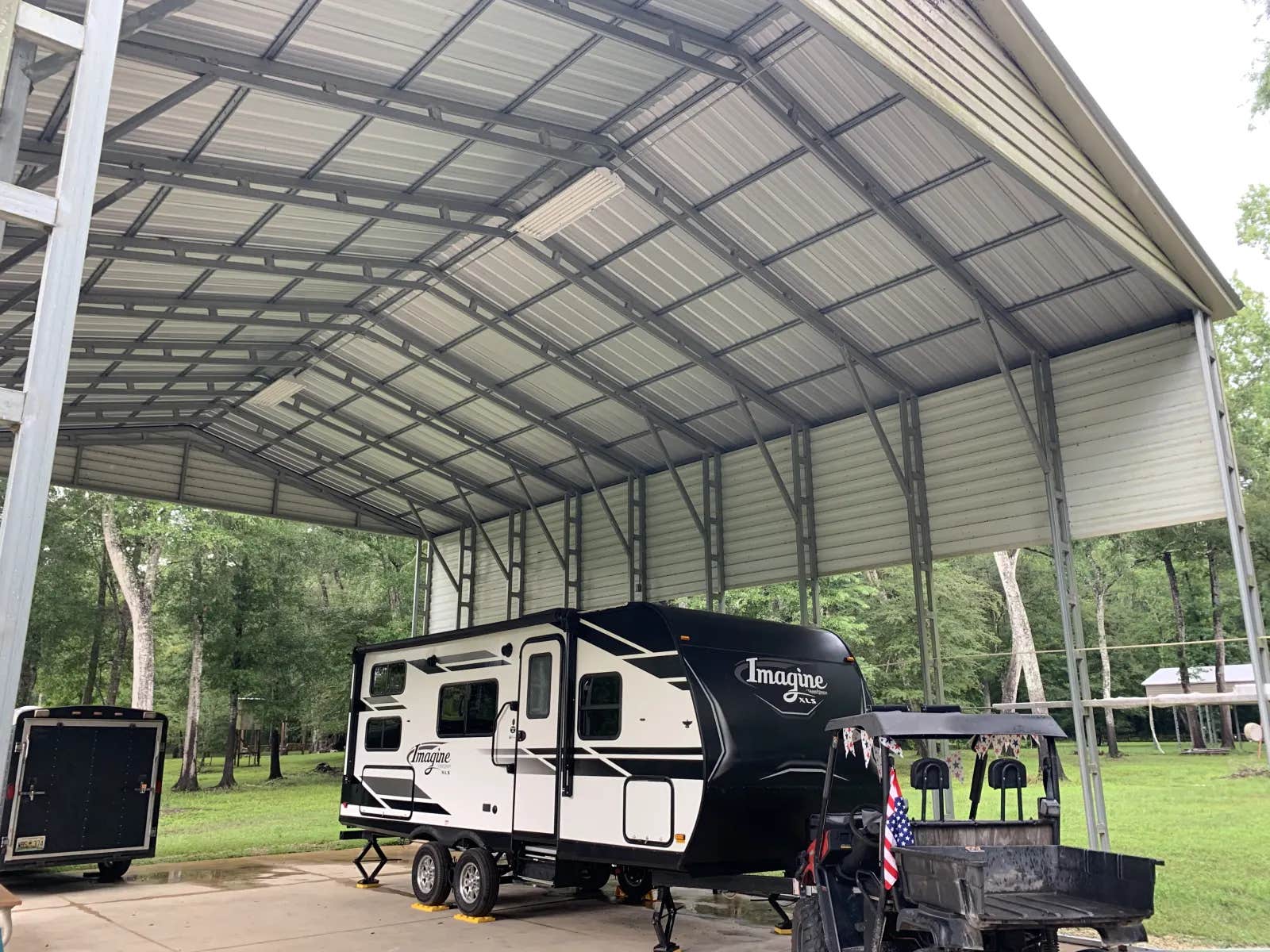 Camper submitted image from Camp Clear Riverfront RV with Boat Dock - 1