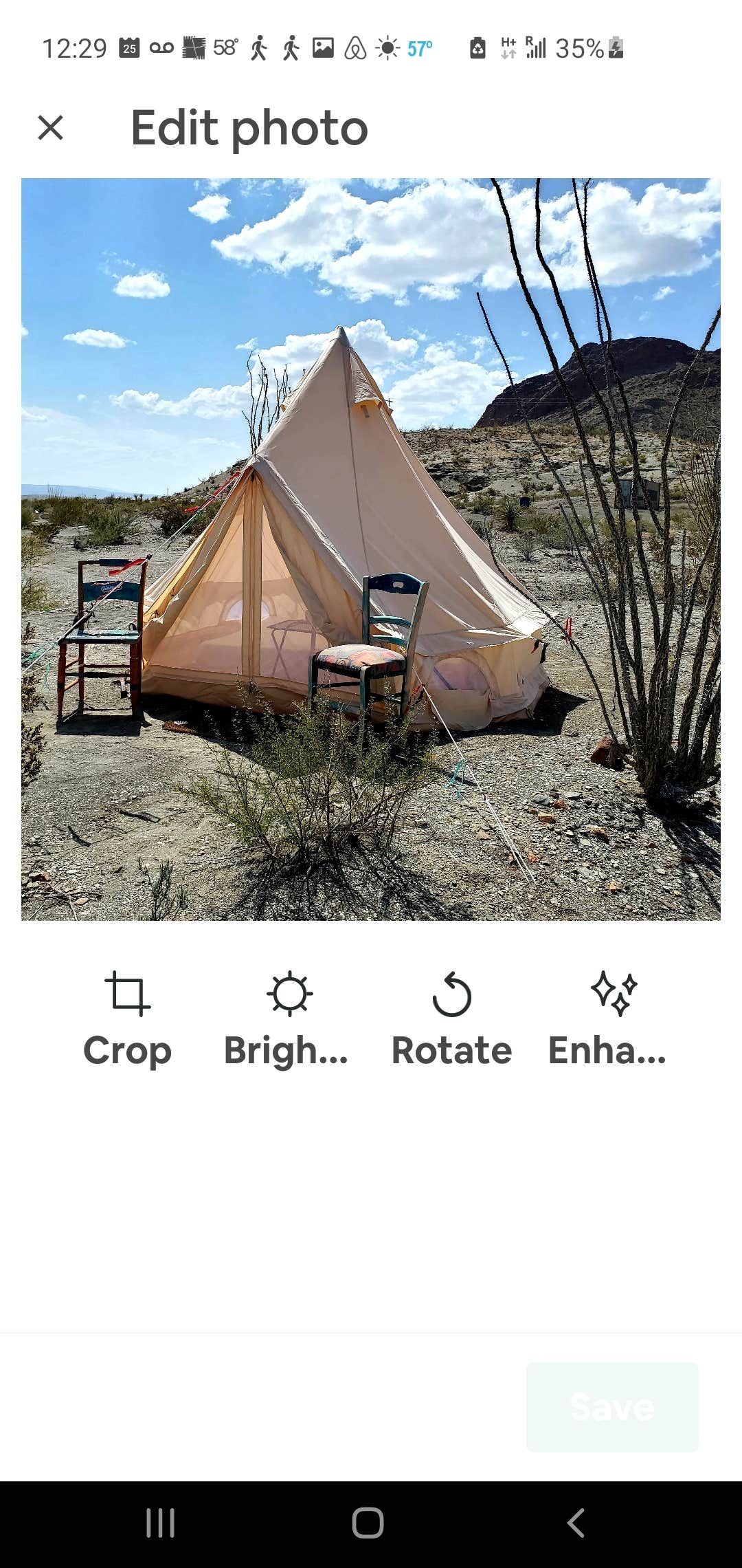 Mel P.'s photo at Mel's Place Cabin in Texas