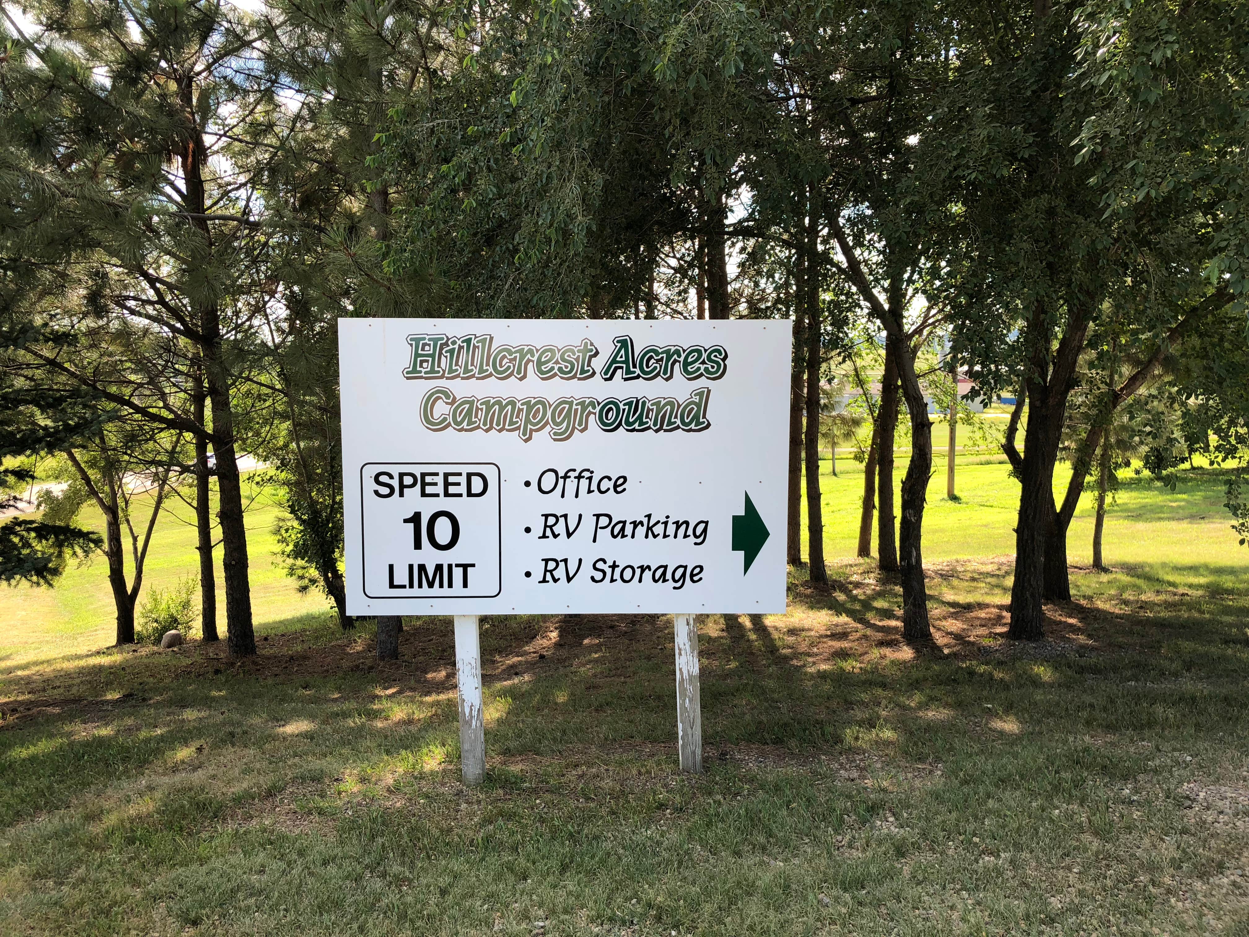 Camper-submitted photo at Hillcrest Acres Campground near Mandan, ND