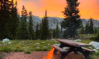 Camping near Bow River: Sugarloaf Campground, Centennial, Wyoming