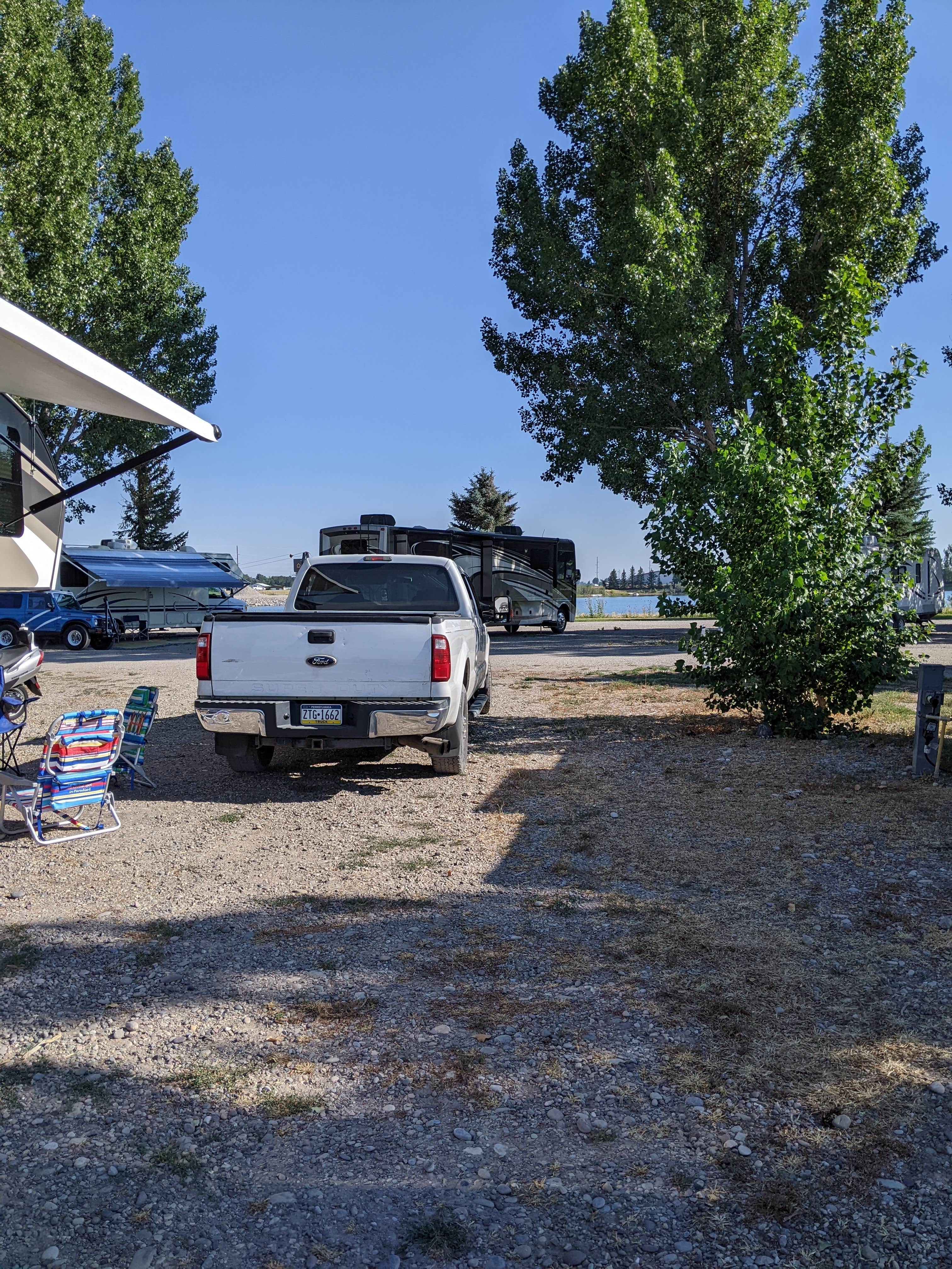 Ann's photo of rv camping at Wakeside Lake RV Park near Firth, ID