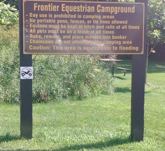 Camper-submitted photo from Frontier Equestrian Campground — Yellow River State Forest