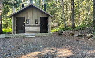 Stephanie K.'s photo of a cabin at Peterson Prairie Campground near Wishram, WA