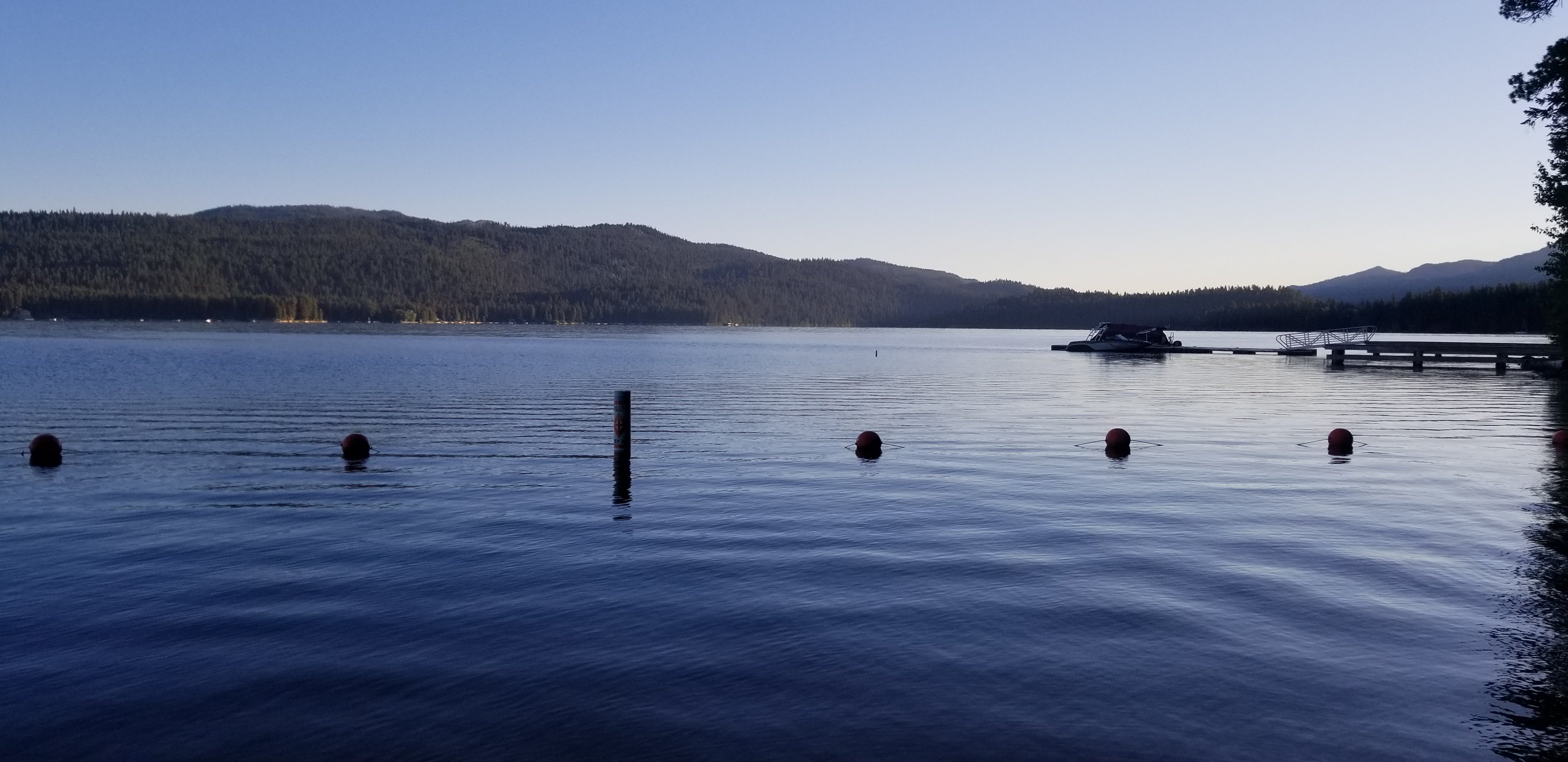 Morning view at the lake
