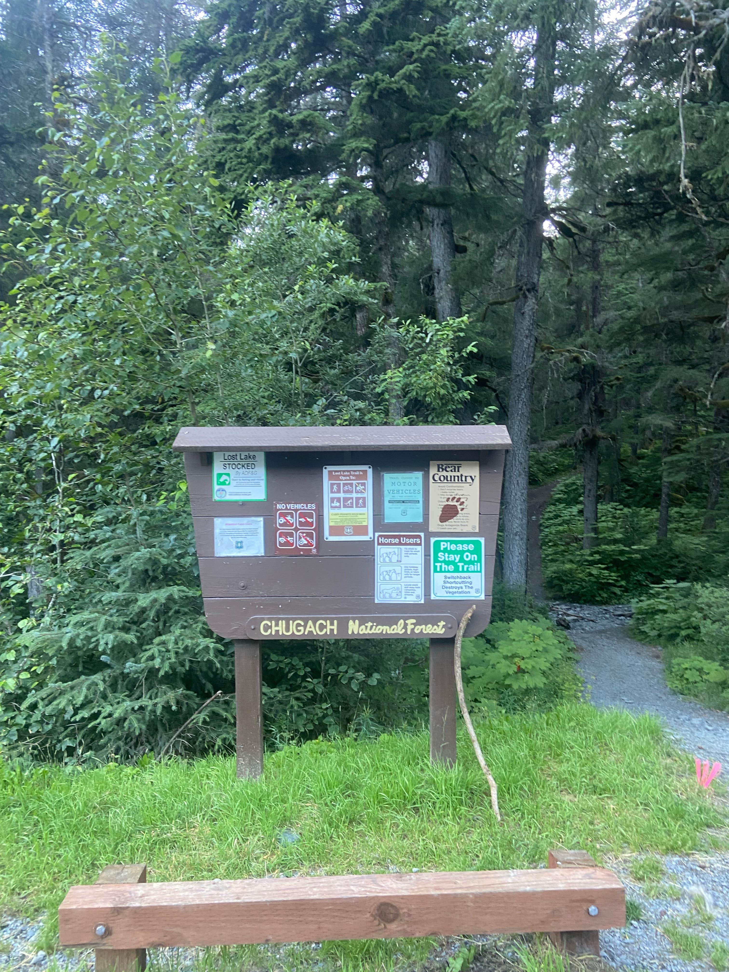 Camping near Sourdough Sue's Bear Lake Lodging: Lost Lake Trailhead, Seward, Alaska