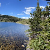 One of the lakes you can hike up to
