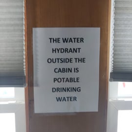 drinking water outside