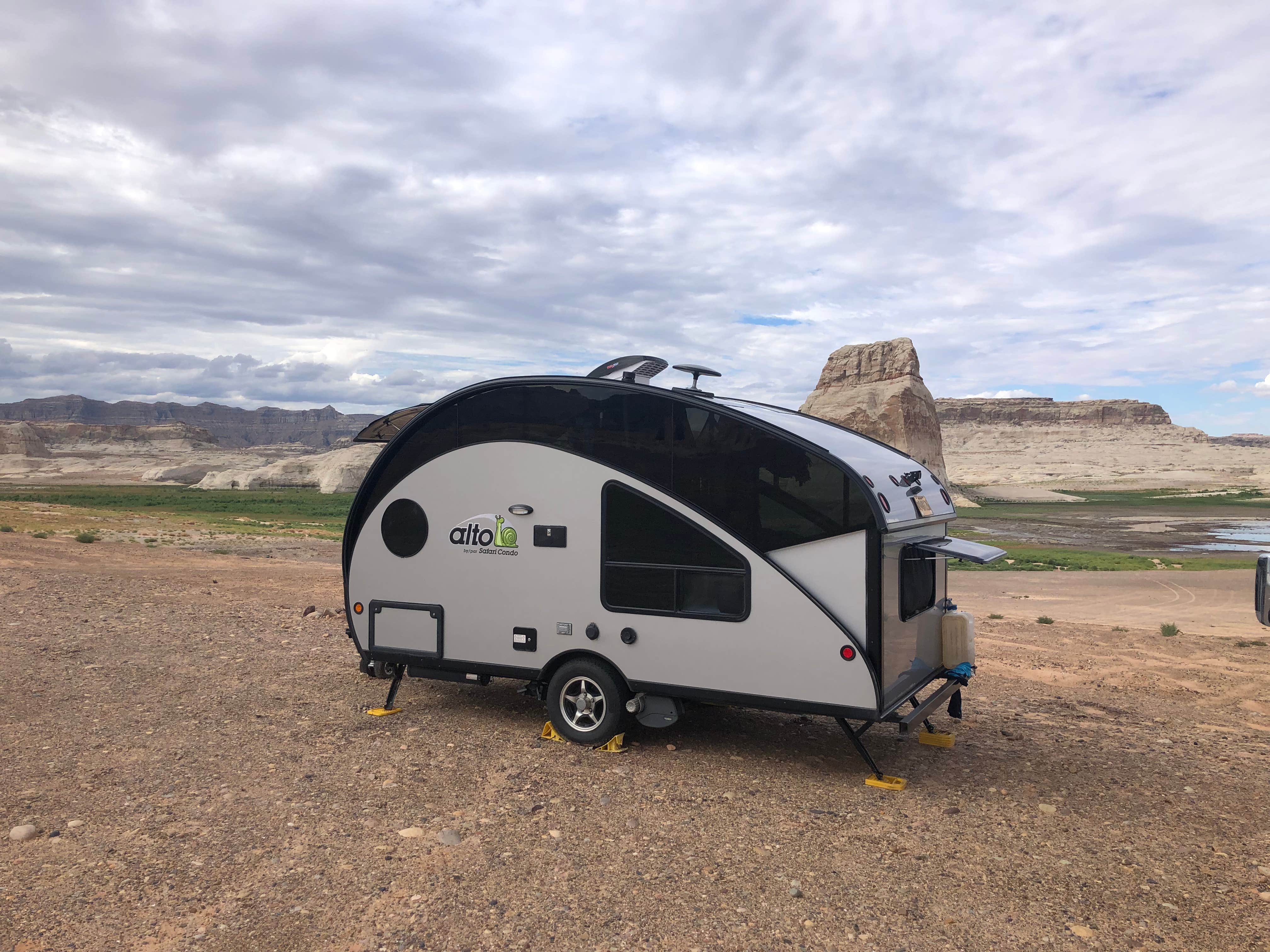 Roger W.'s photo of rv camping at Lone Rock Beach Primitive Camping Area — Glen Canyon National Recreation Area near Big Water, UT