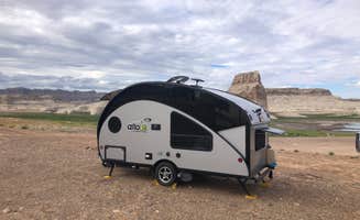 Roger W.'s photo of rv camping at Lone Rock Beach Primitive Camping Area — Glen Canyon National Recreation Area near Big Water, UT