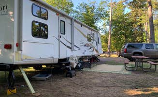 Jessica P.'s photo of rv camping at Fort Wilkins Historic State Park Campground near Dollar Bay, MI