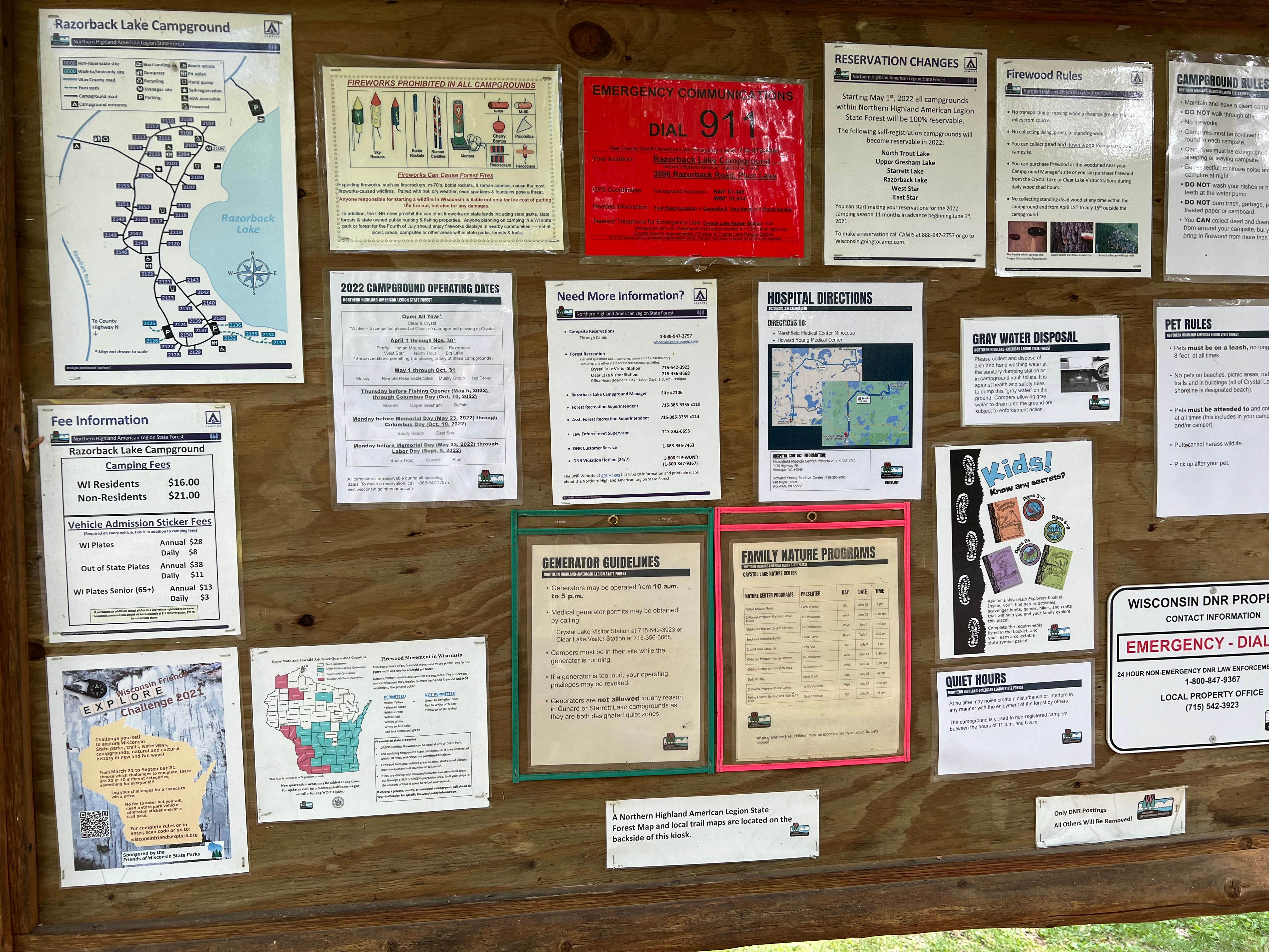 Camper-submitted photo at Razorback Lake Campground — Northern Highland State Forest near Sayner, WI