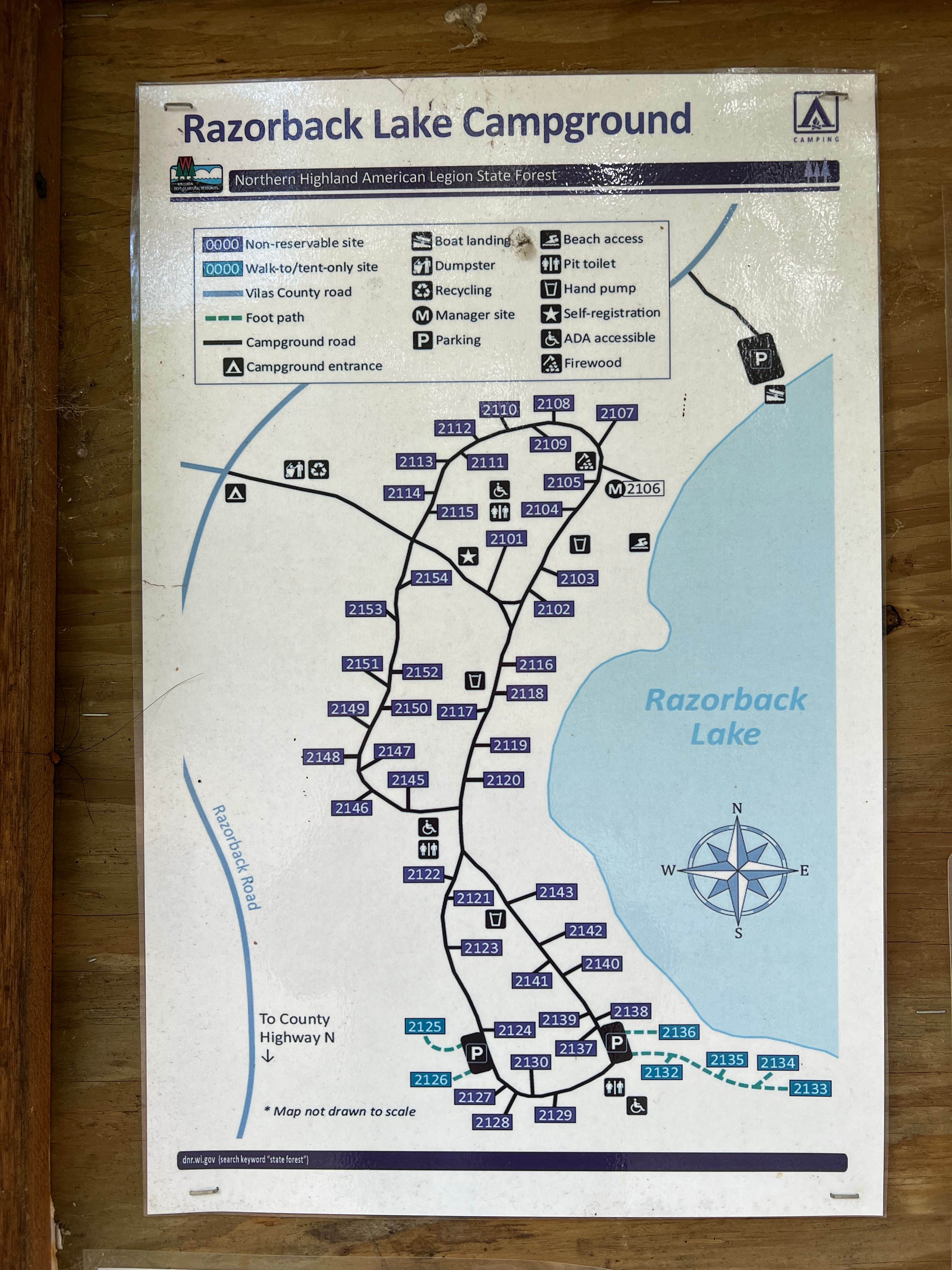 Camper-submitted photo at Razorback Lake Campground — Northern Highland State Forest near Sayner, WI