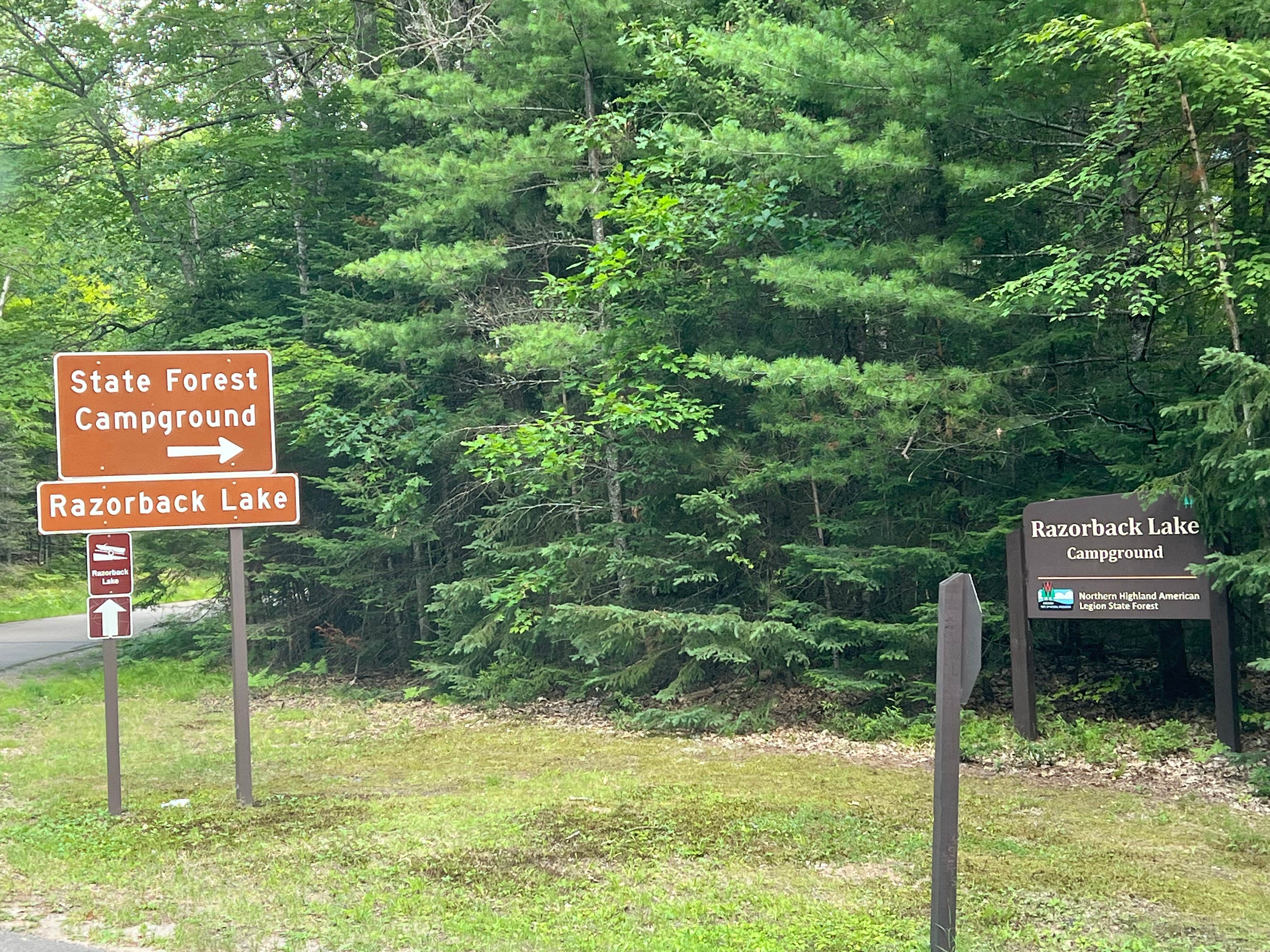 Camper-submitted photo at Razorback Lake Campground — Northern Highland State Forest near Sayner, WI