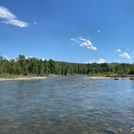 Gros Ventre river- 5 min walk from my campsite