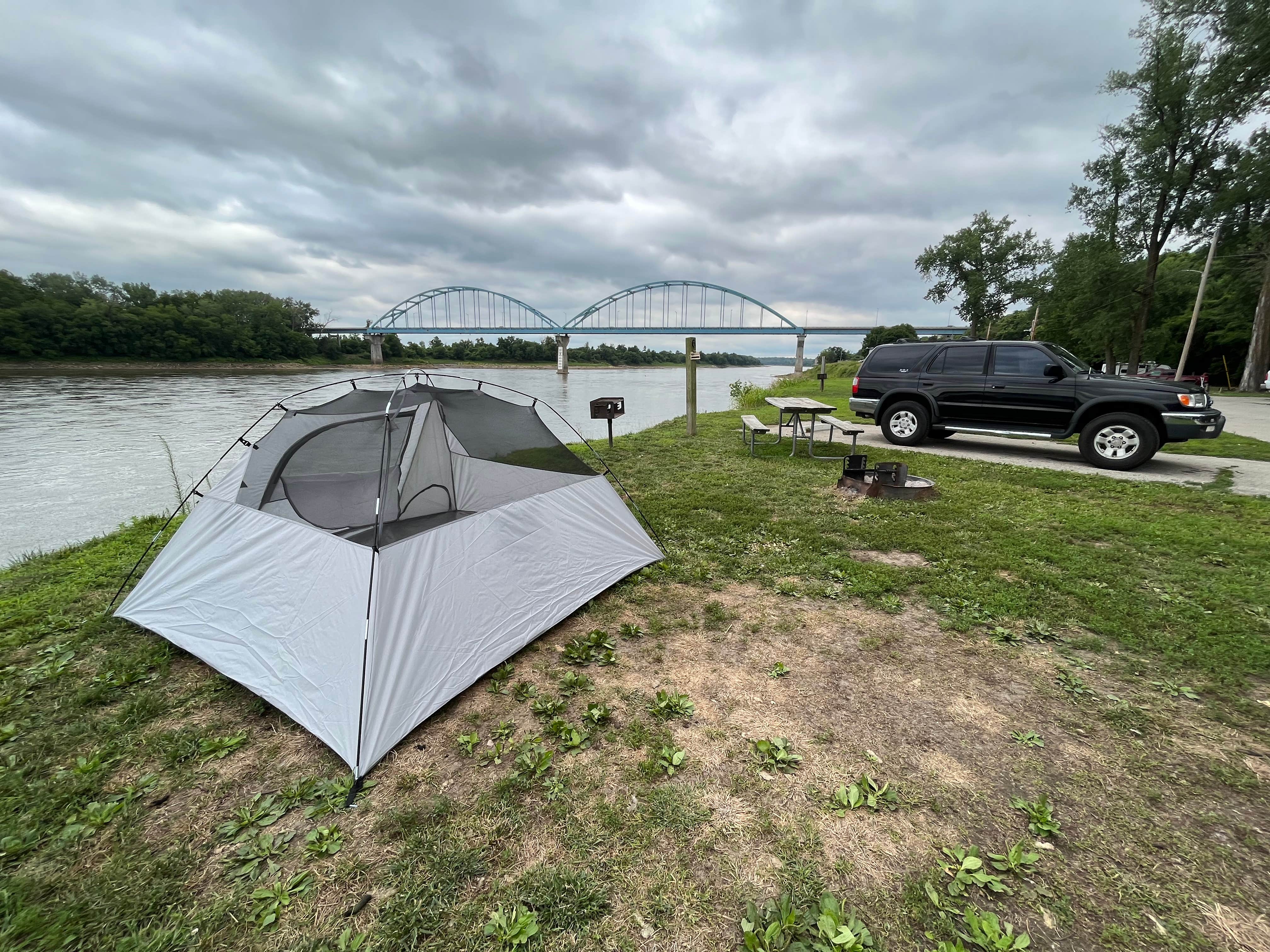 Camper-submitted photo at Riverfront Park Campground near Weston, MO