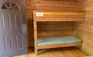 Stefanie H.'s photo of glamping accommodations at Martinak State Park Campground near Rehoboth Beach, DE